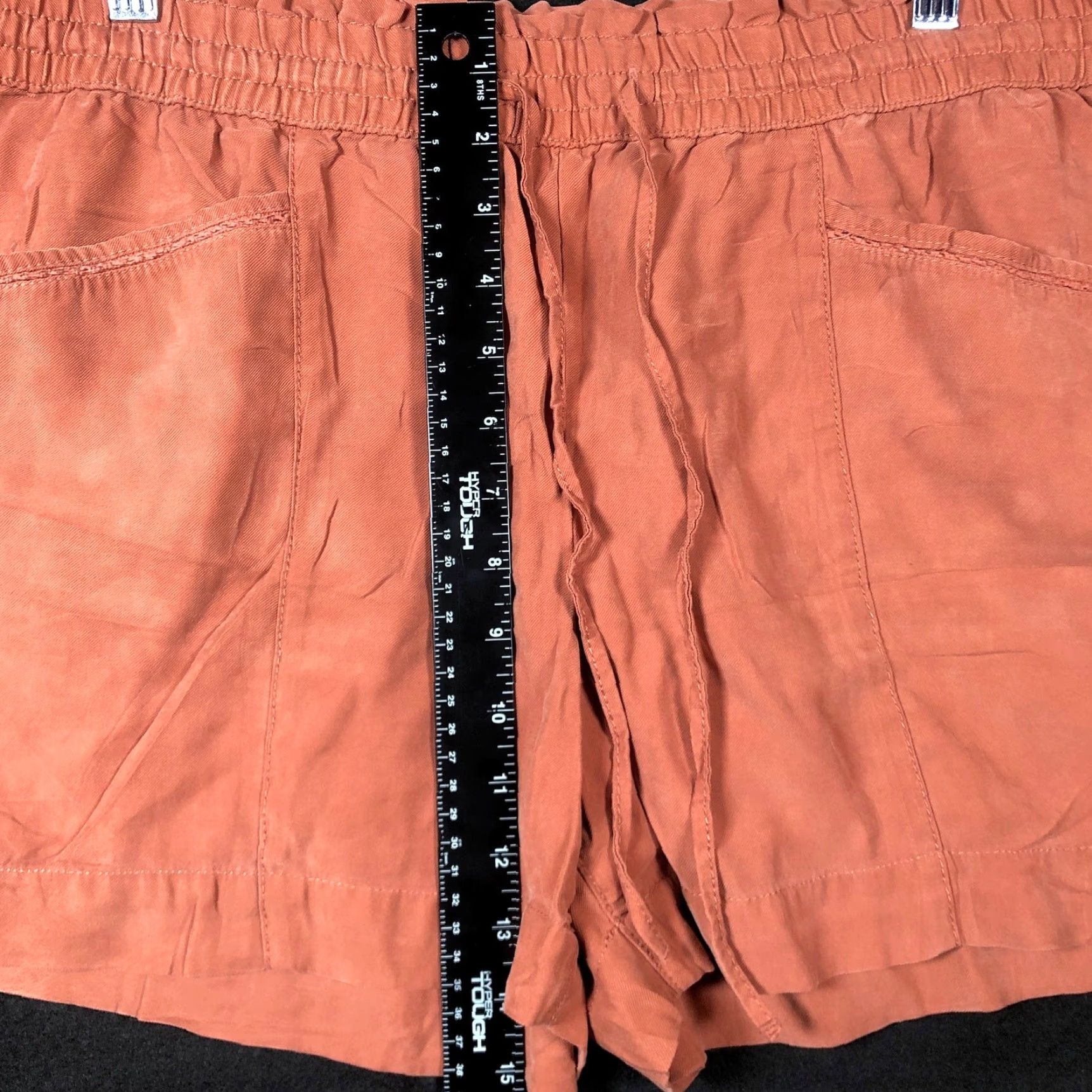 Loft Loft Shorts Rust Orange Pull On Drawstring Pockets Rayon Stretch Large Women Casual Shorts Size 25" / US 0 / IT 36 - 7 Thumbnail