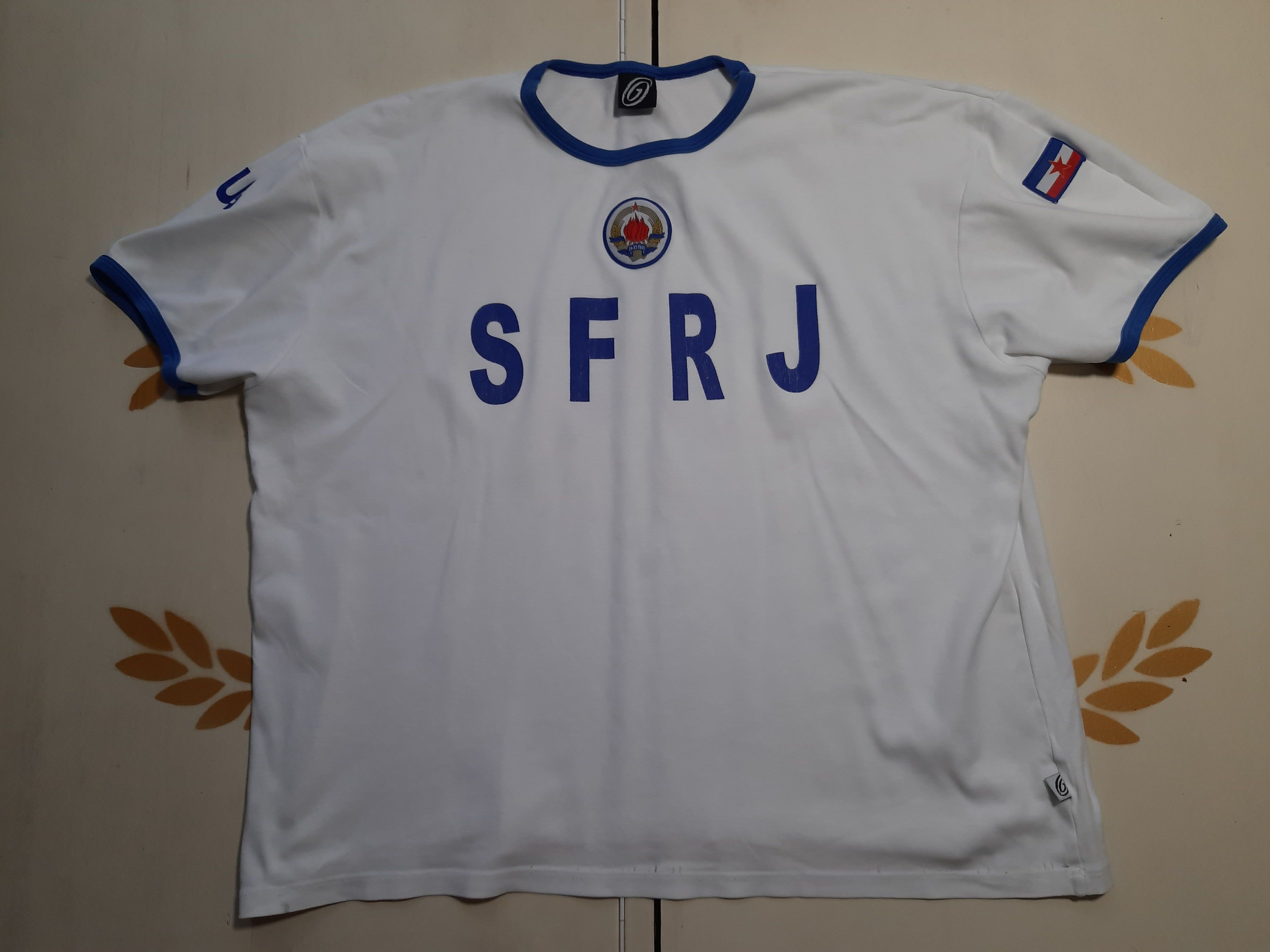 image of Very Vintage Sfrj T-Shirt Vintage 80's in White, Men's (Size 2XL)