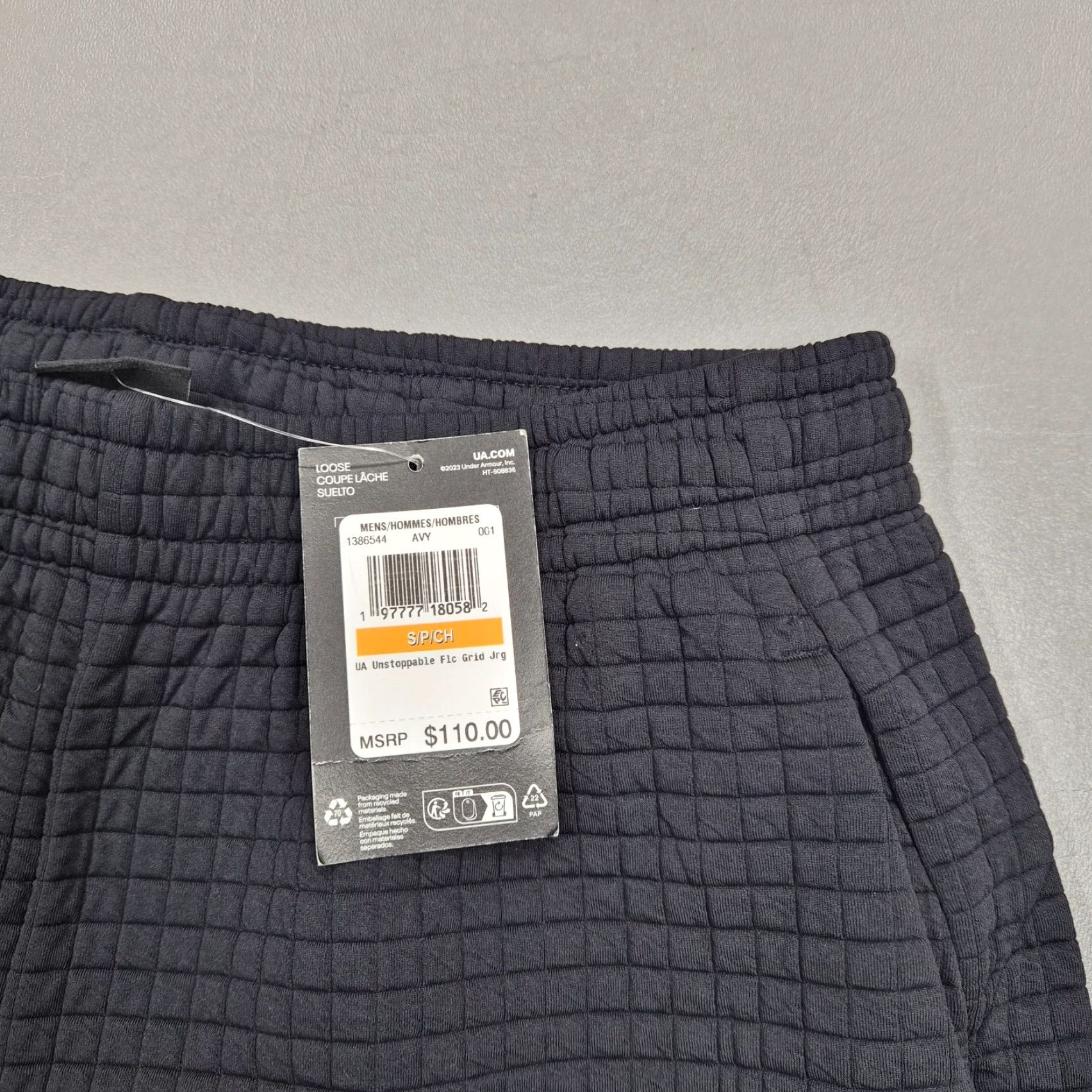 Under Armour Under Armour Unstoppable Fleece Grid Joggers Men’s S Black Sports Activewear Shoes? Size US 29 - 3 Thumbnail