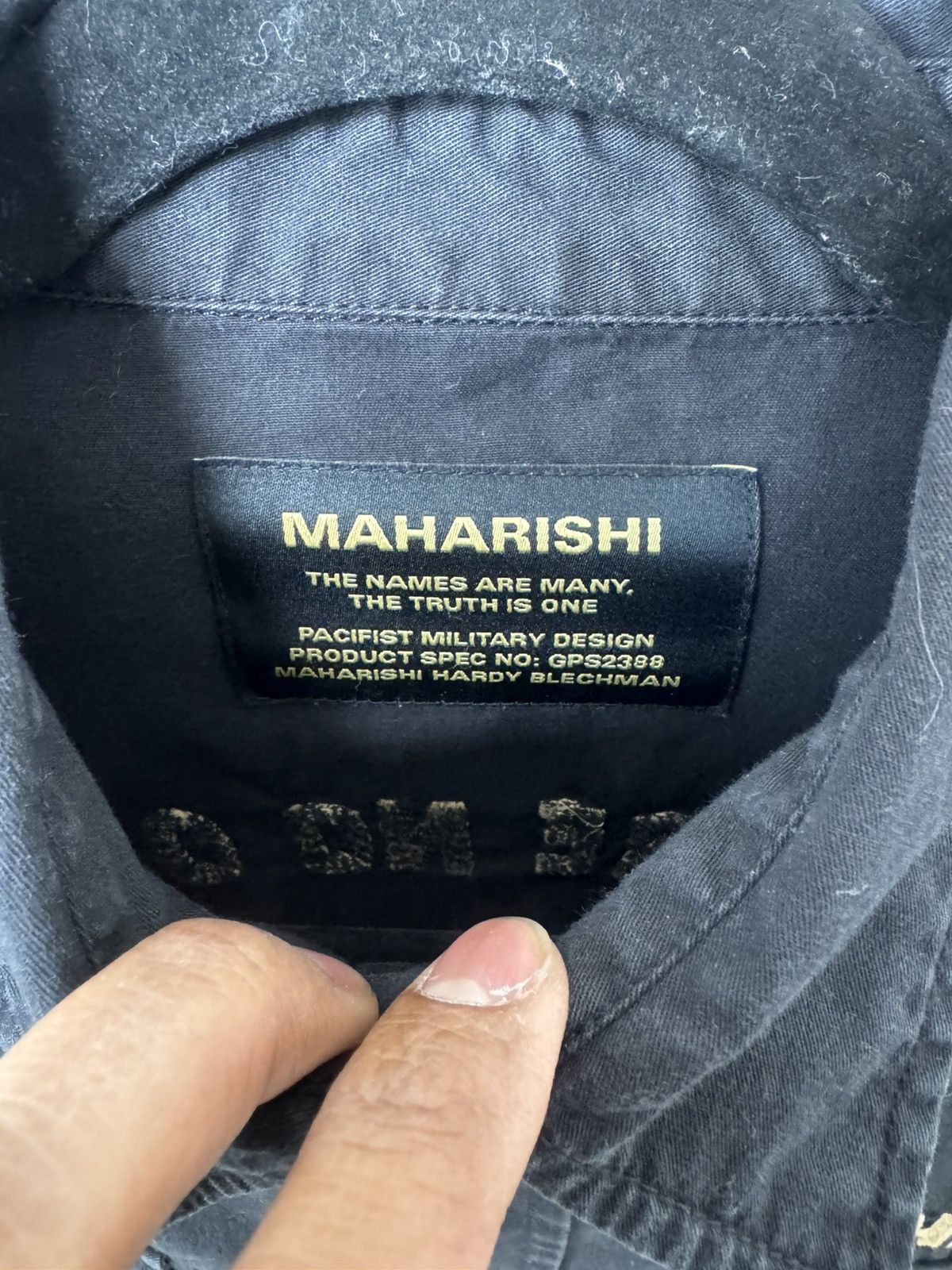 Maharishi Maharishi Pacifist Military Design Embroidered Shirt Size US M / EU 48-50 / 2 - 4 Thumbnail