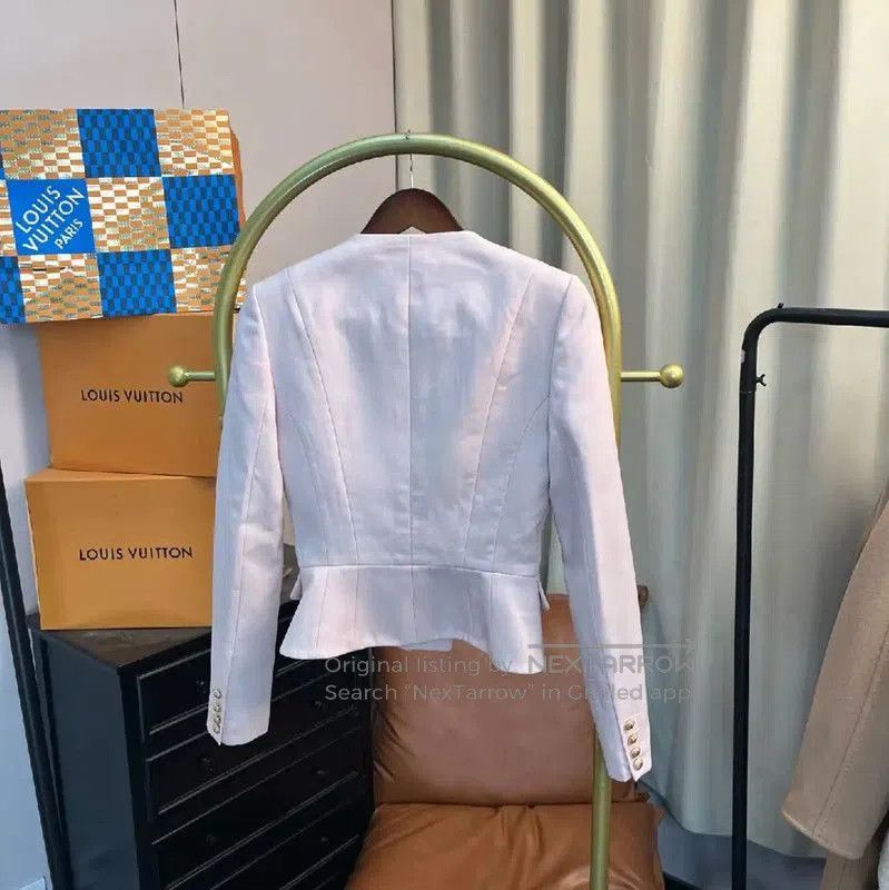 Balmain Balmain Women’s White Polyester Blazer . Size XS / US 0-2 / IT 36-38 - 2 Thumbnail
