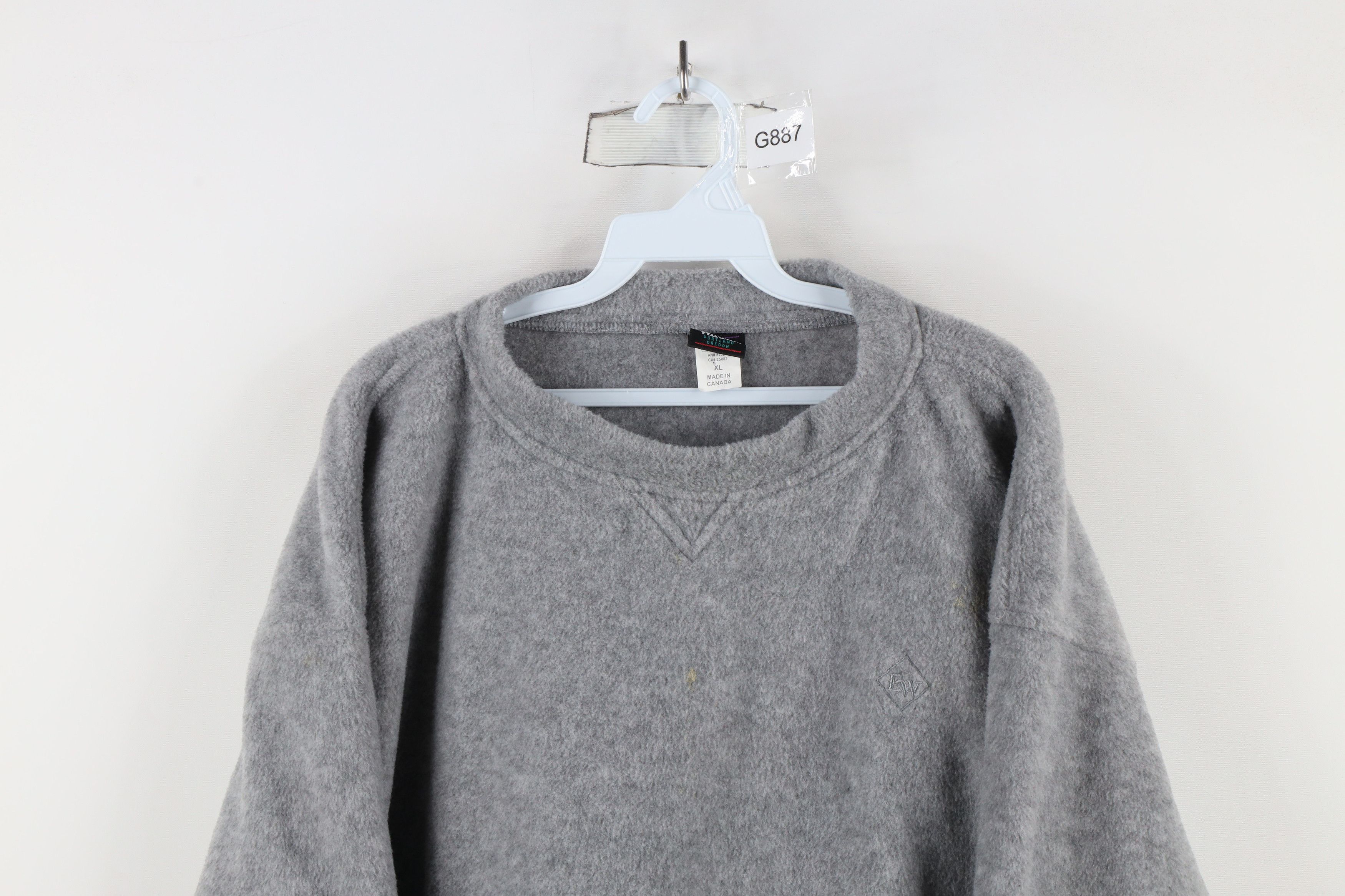 Vintage Vintage 90s Streetwear Fleece Thick Sweater Gray USA Size US XL / EU 56 / 4 - 2 Thumbnail