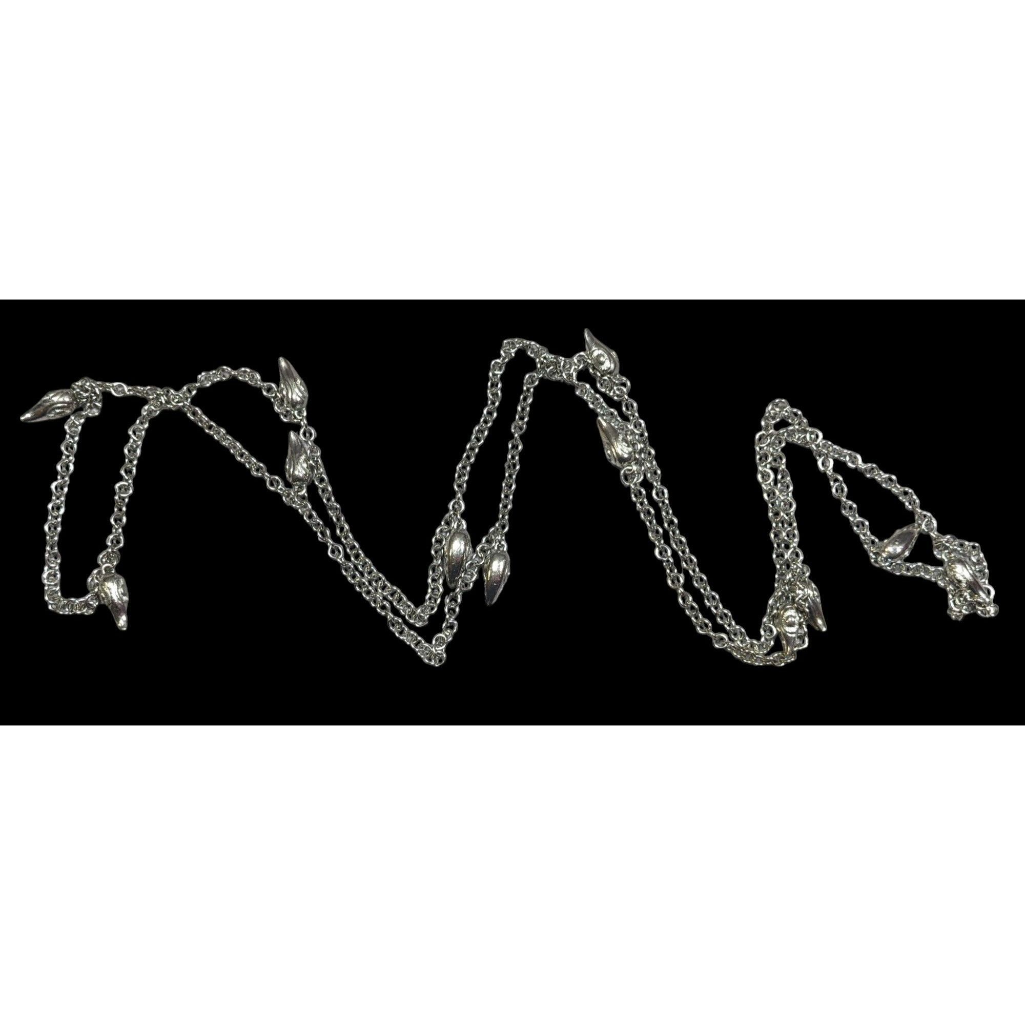 Other Unique Silver Tone Claw Charm Opera Necklace Size ONE SIZE - 1 Thumbnail