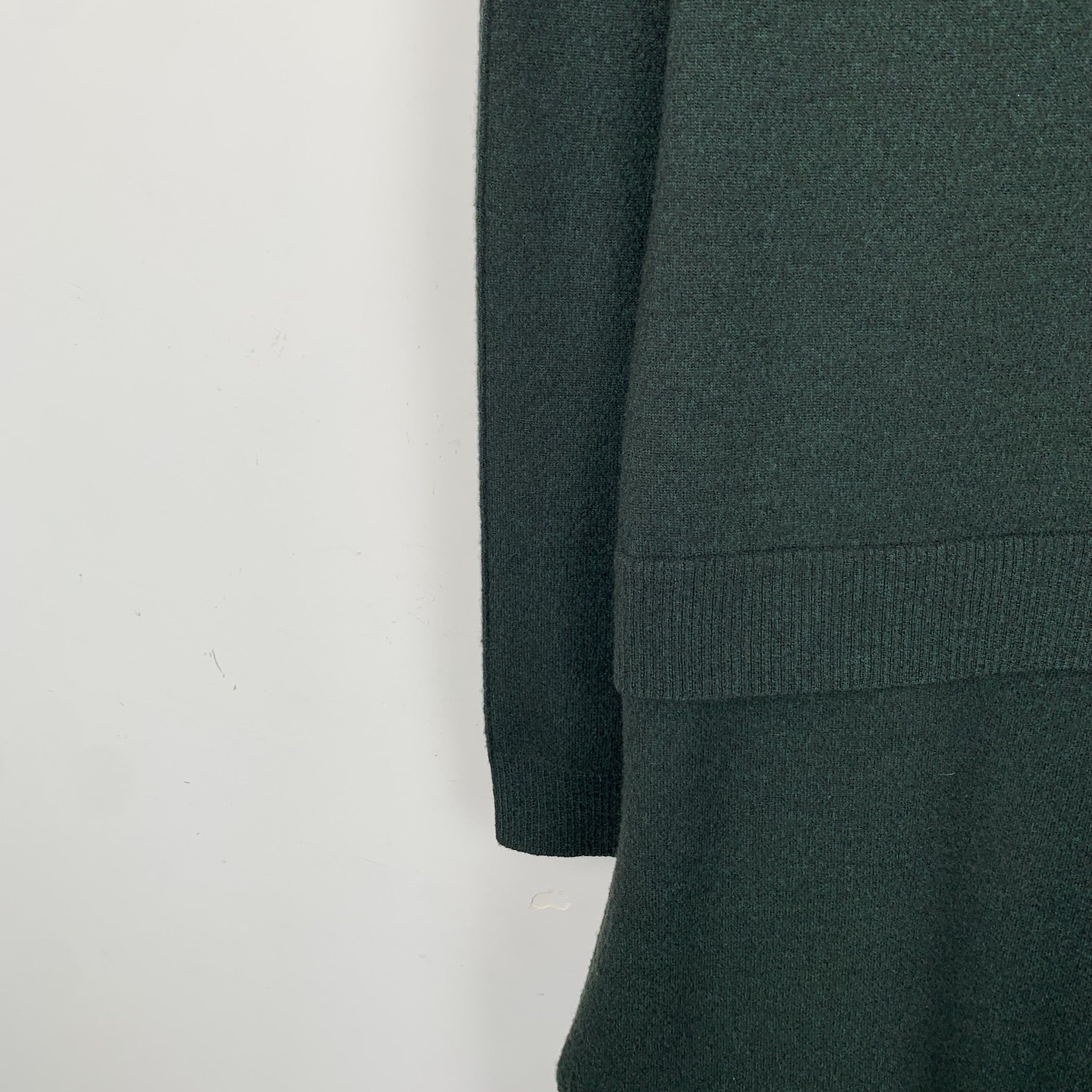 Celine Celine Wool Knit Maxi Dress Dark Green (Size XS) Size XS / US 0-2 / IT 36-38 - 6 Thumbnail