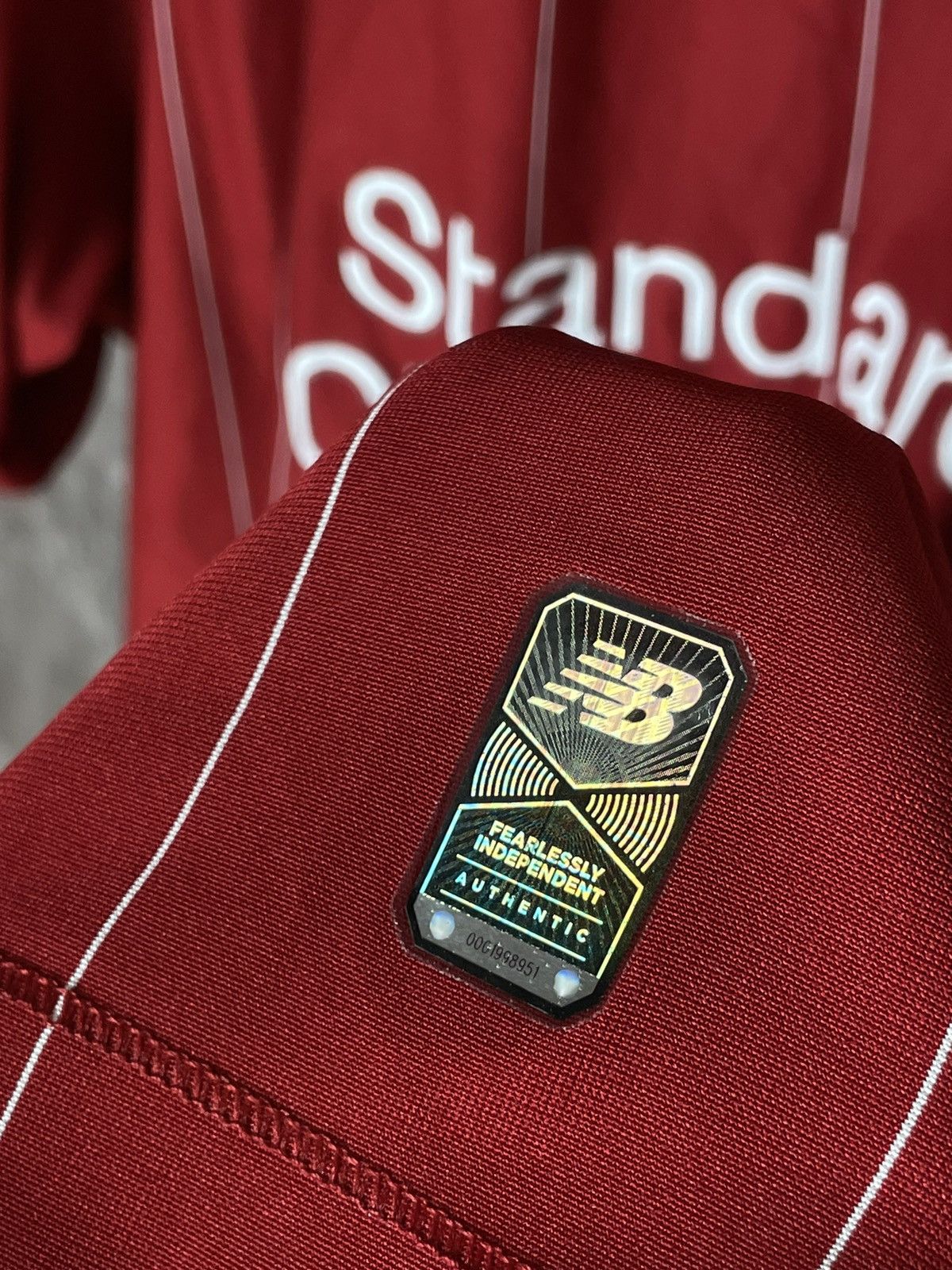 New Balance ⚽️Vintage New Balance Liverpool t shirt Standard Chartered Size US XL / EU 56 / 4 - 9 Thumbnail