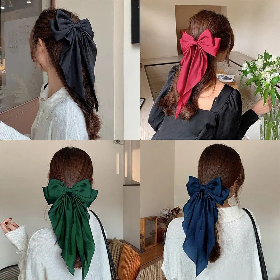 Other Korean Accessories Hair Clips for Women Girls Big Bowknot Size ONE SIZE - 11 Thumbnail