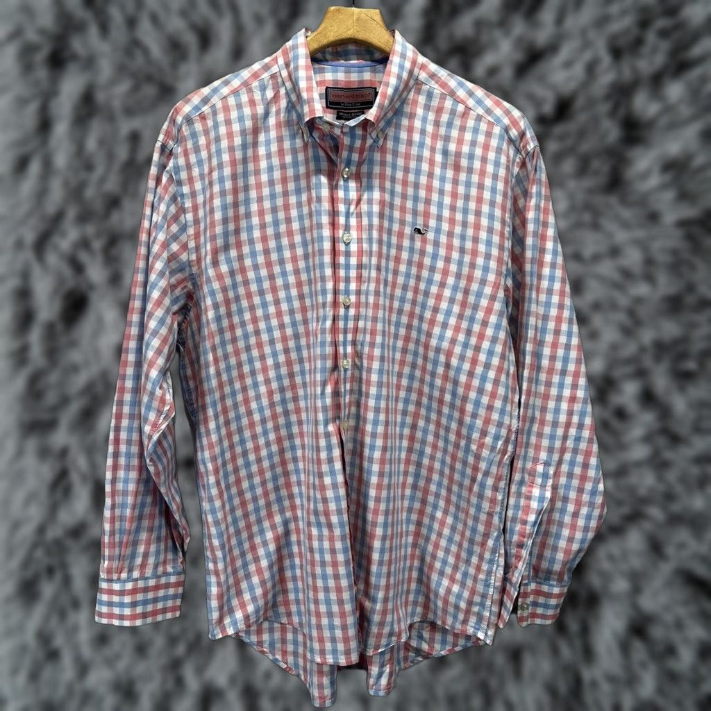 Vineyard Vines Vineyard Vines Whale Shirt Button-Down L Men Check Preppy VGUC Multicolor Cotton Shirt Size US L / EU 52-54 / 3 - 1 Thumbnail