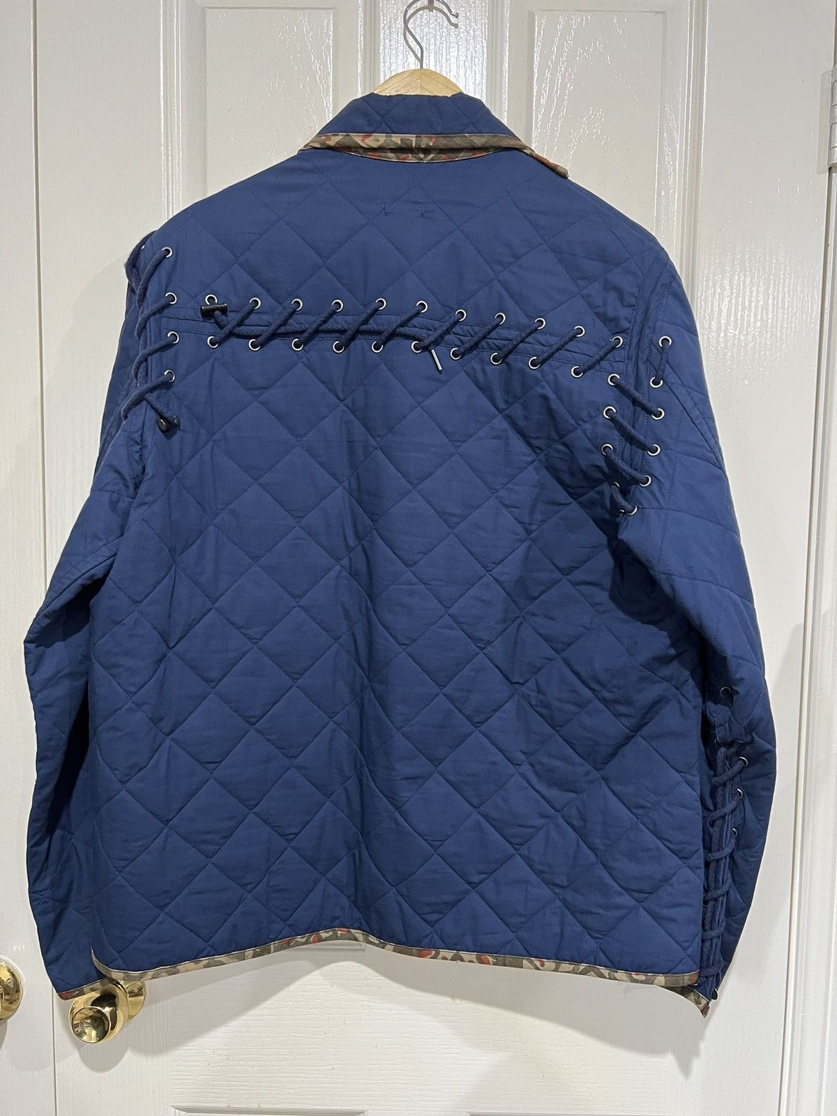 Craig Green Craig Green AW17 Tapestry Laced Navy Block Print Jacket Size US S / EU 44-46 / 1 - 2 Thumbnail
