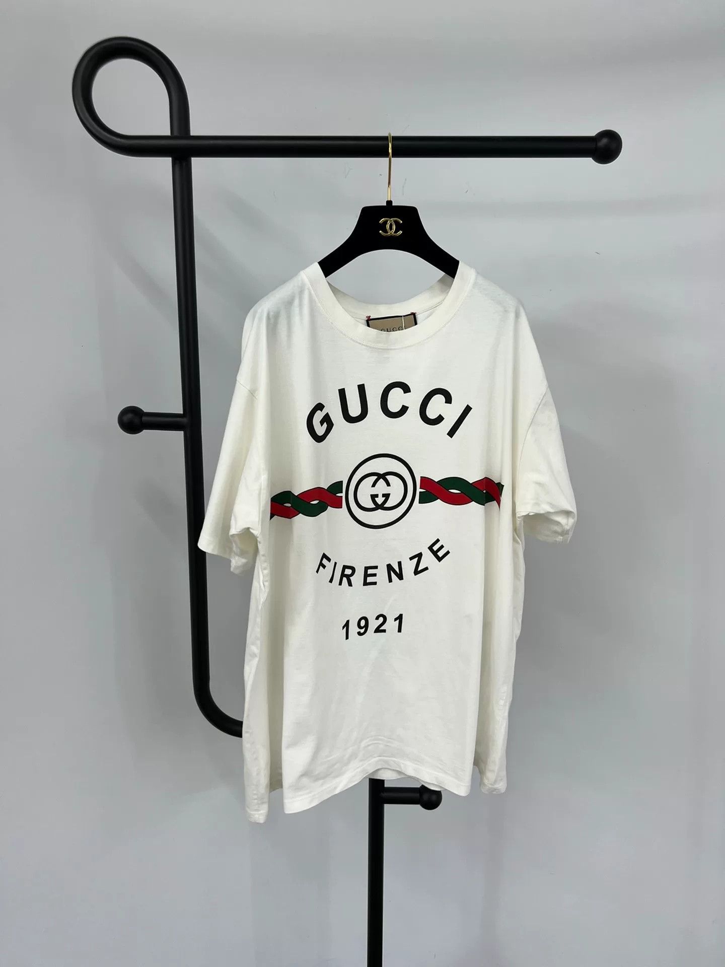 Gucci Gucci White 1921 Letter Print T-shirt Size US M / EU 48-50 / 2 - 1 Thumbnail