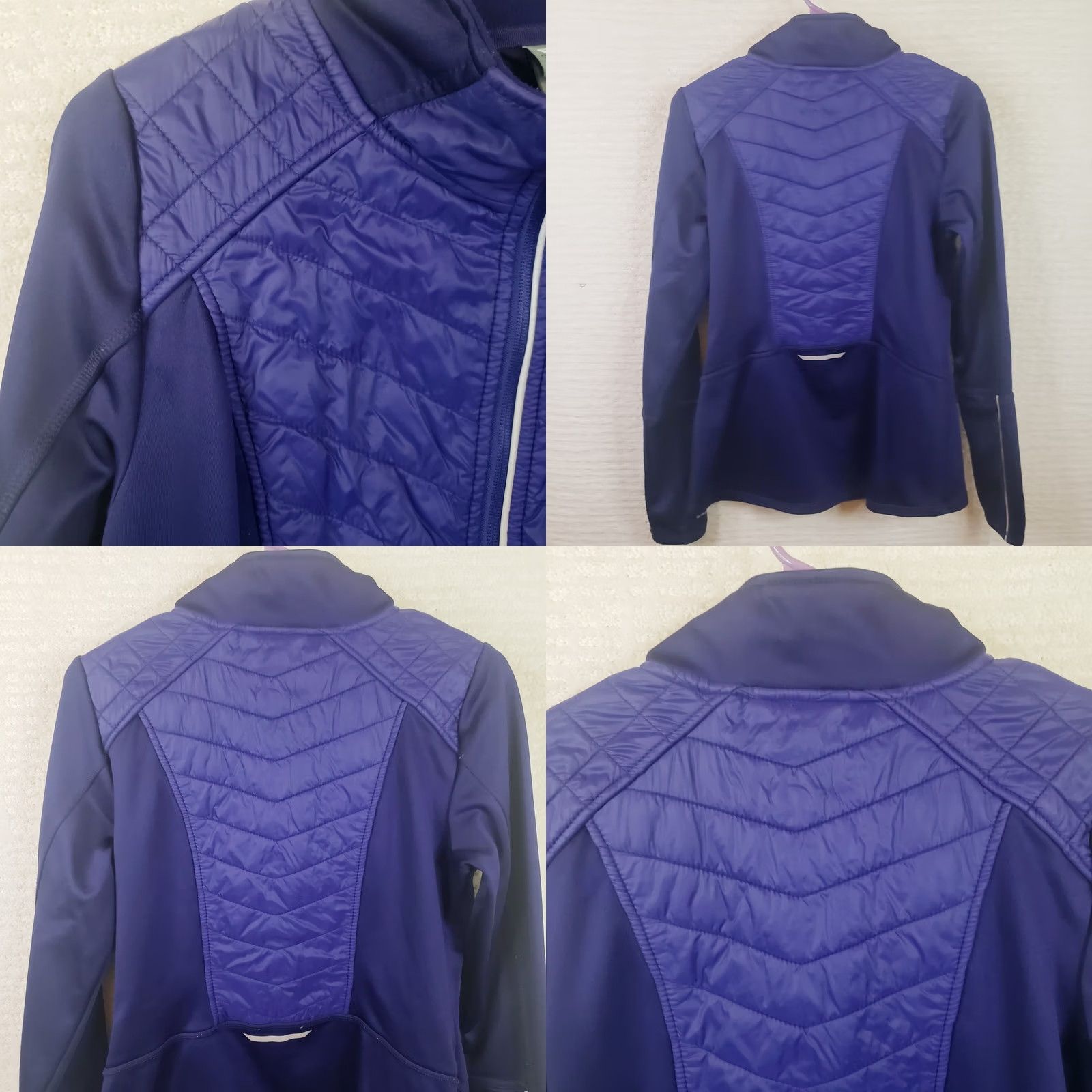 Champion Champion Duo Dry Jacket Blue Sz S Blue Purple Puff Quilt Panels Athletic Size S / US 4 / IT 40 - 8 Thumbnail