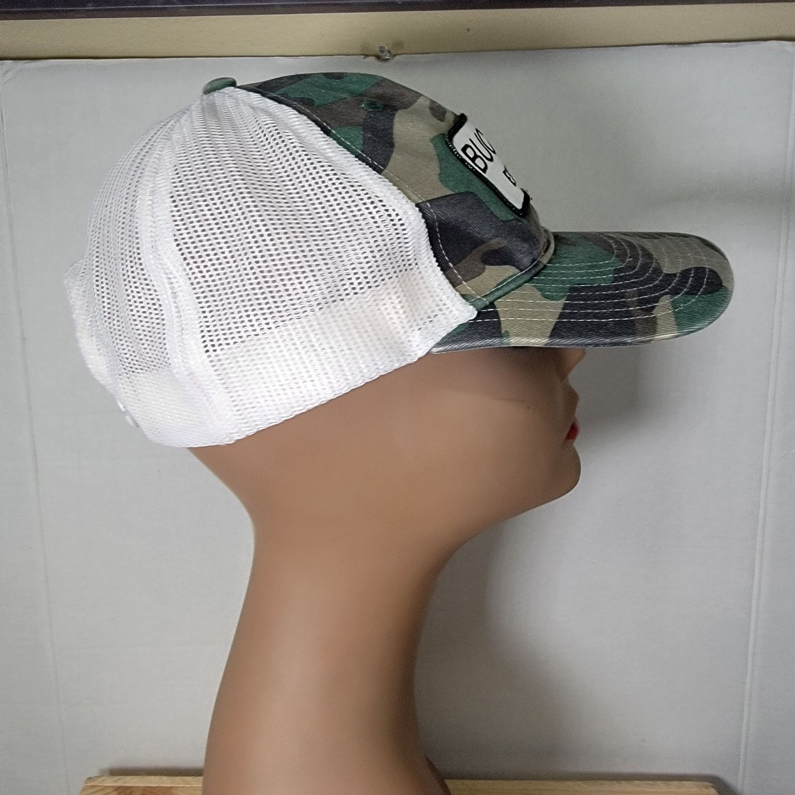 Other Buc-ee's Green Camo Snap Back Trucker Hat Size ONE SIZE - 3 Thumbnail