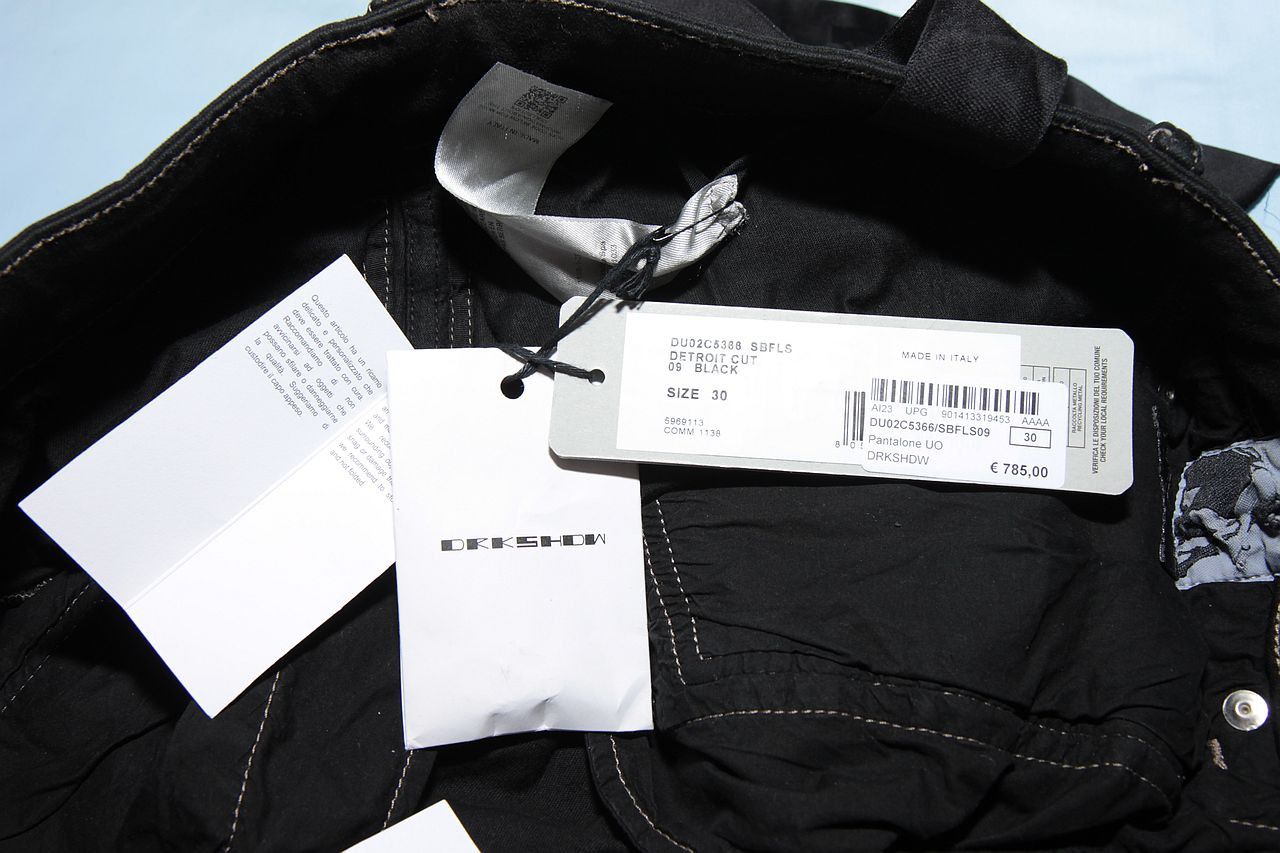 Rick Owens NEW NWT Detroit Destroy Distressed Slash Denim Size US 30 / EU 46 - 8 Thumbnail