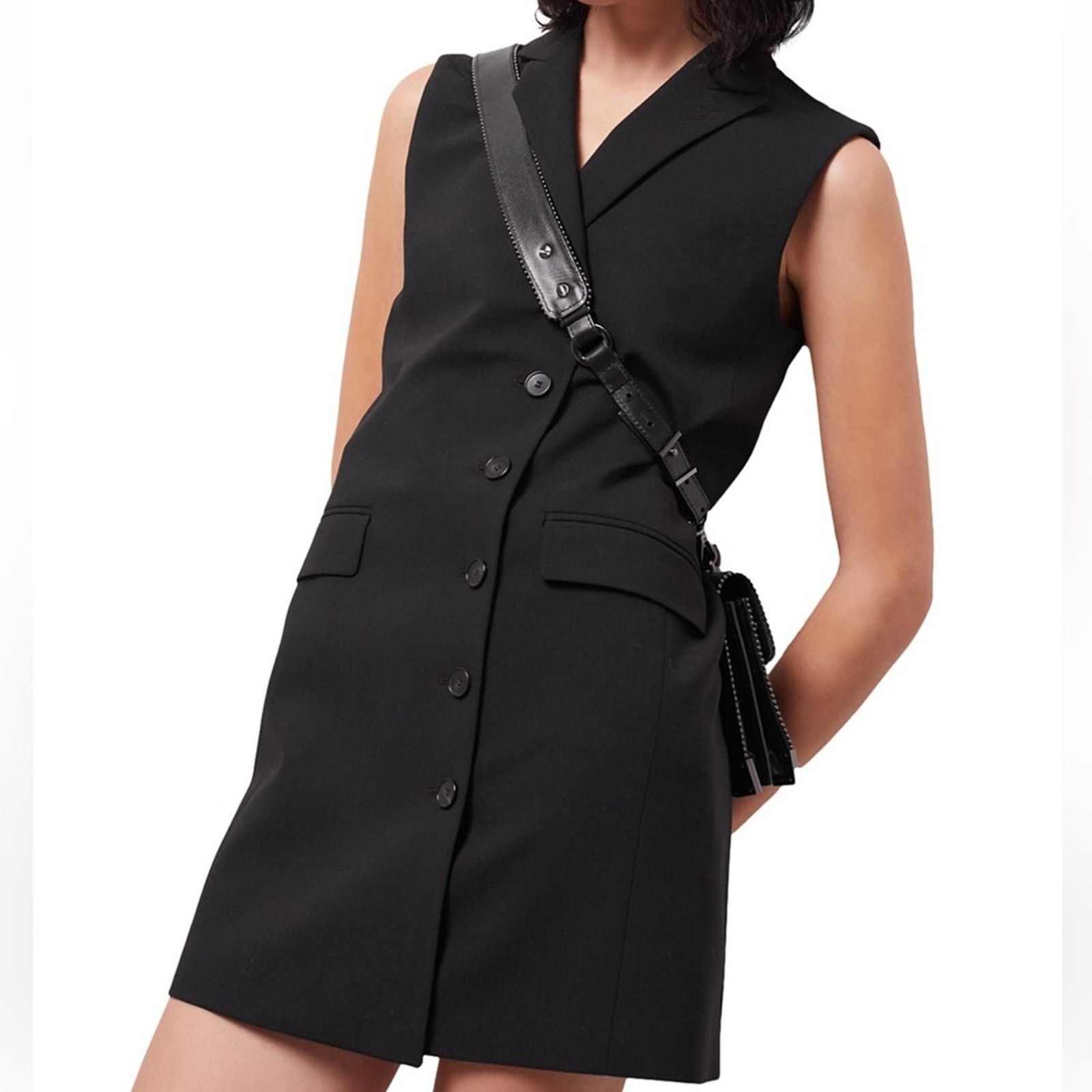 The Kooples NWT! The Kooples Black Tailored Jacket Dress, Size 1 (US S) Size S / US 4 / IT 40 - 1 Thumbnail