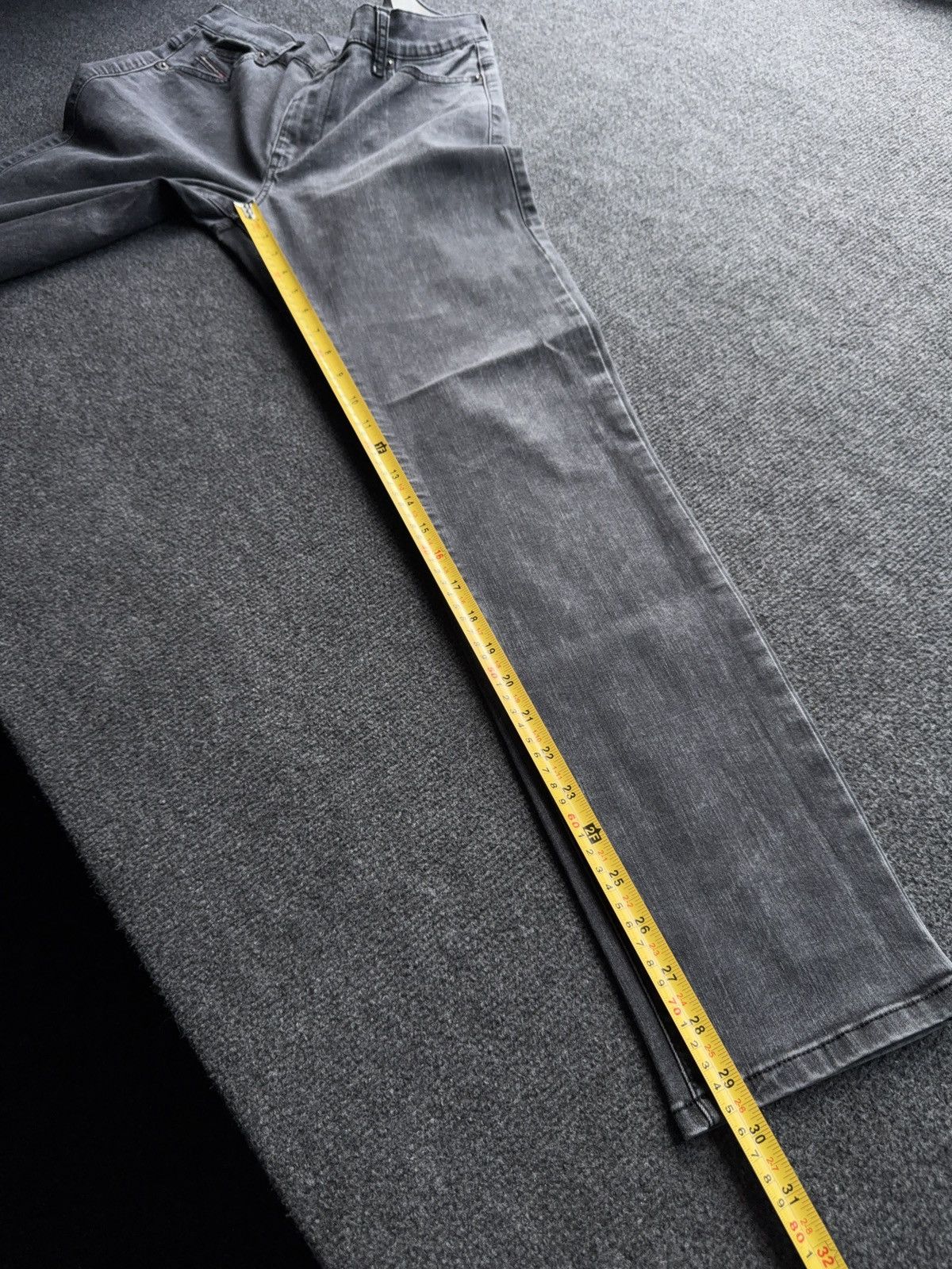 Diesel Luxury 00s Diesel D-Roisin Grey Wash Super Skinny Y2K Jeans Size 30" / US 8 / IT 44 - 20 Thumbnail