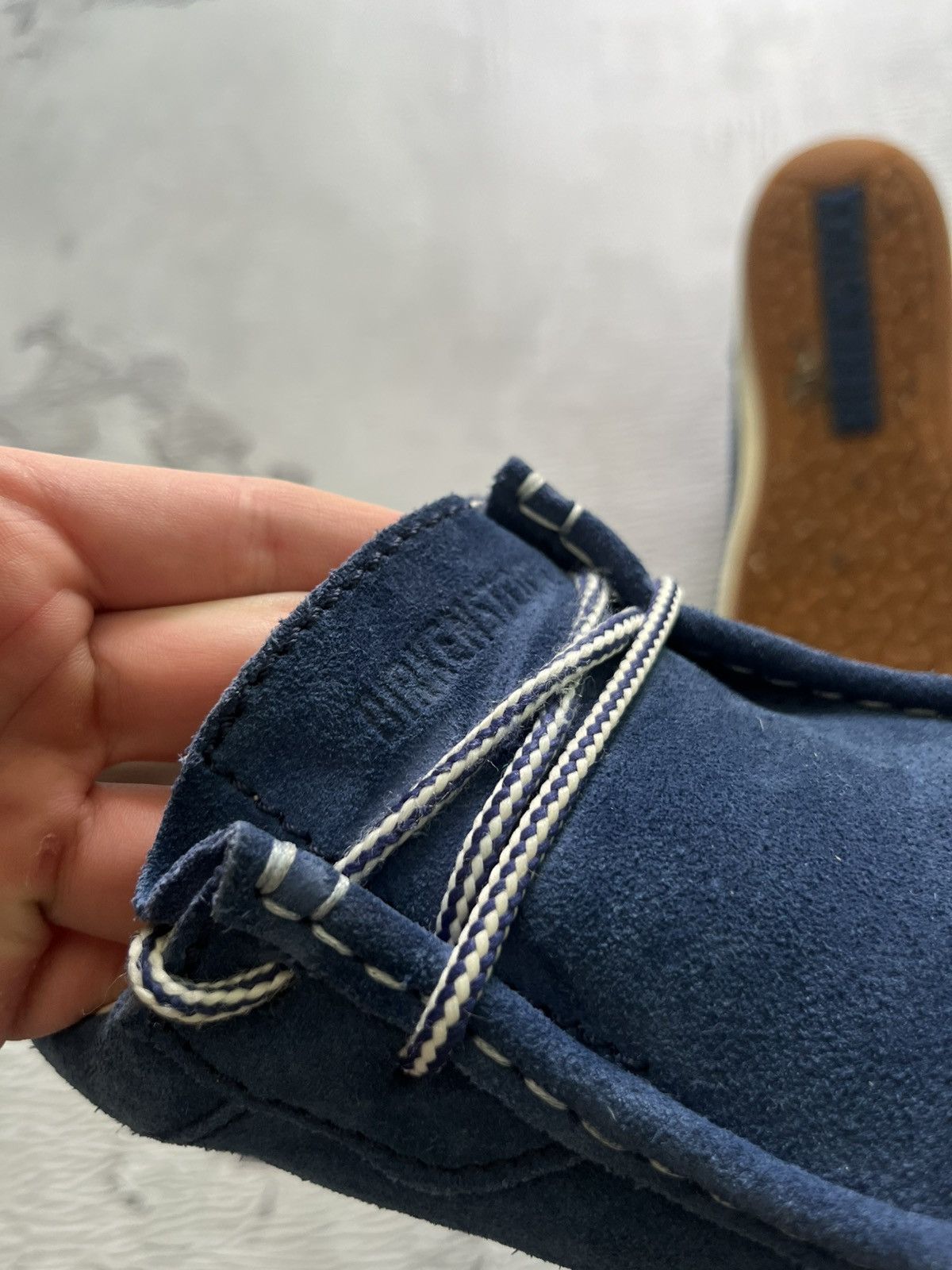 Birkenstock Birkenstock Lace Up Suede Classic Shoes Blue Size US 7 / EU 40 - 6 Thumbnail