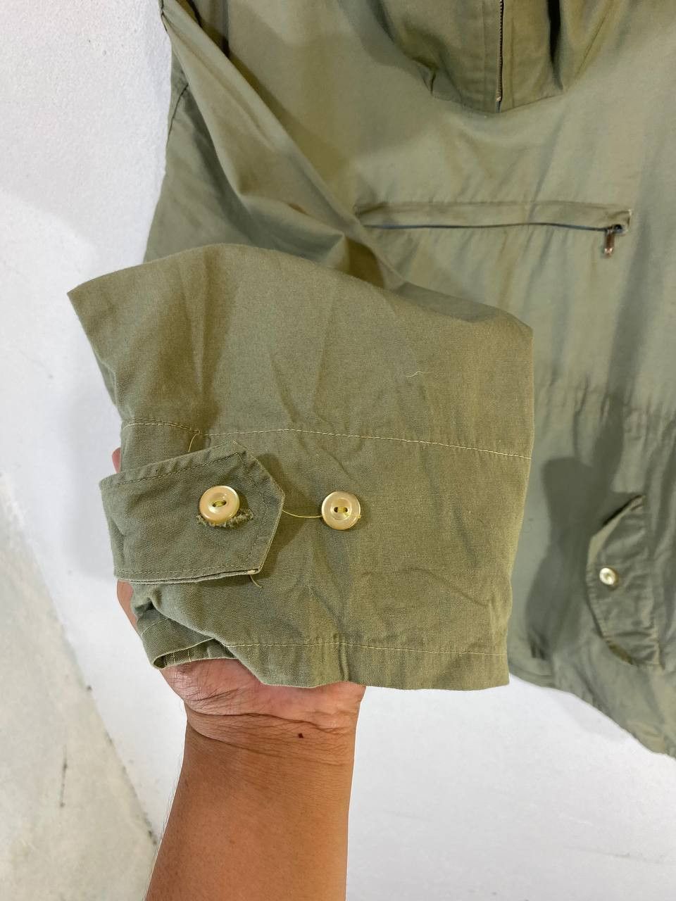 Japanese Brand vintage cotton hoody jacket single pocket cat eye button Size US XL / EU 56 / 4 - 4 Thumbnail