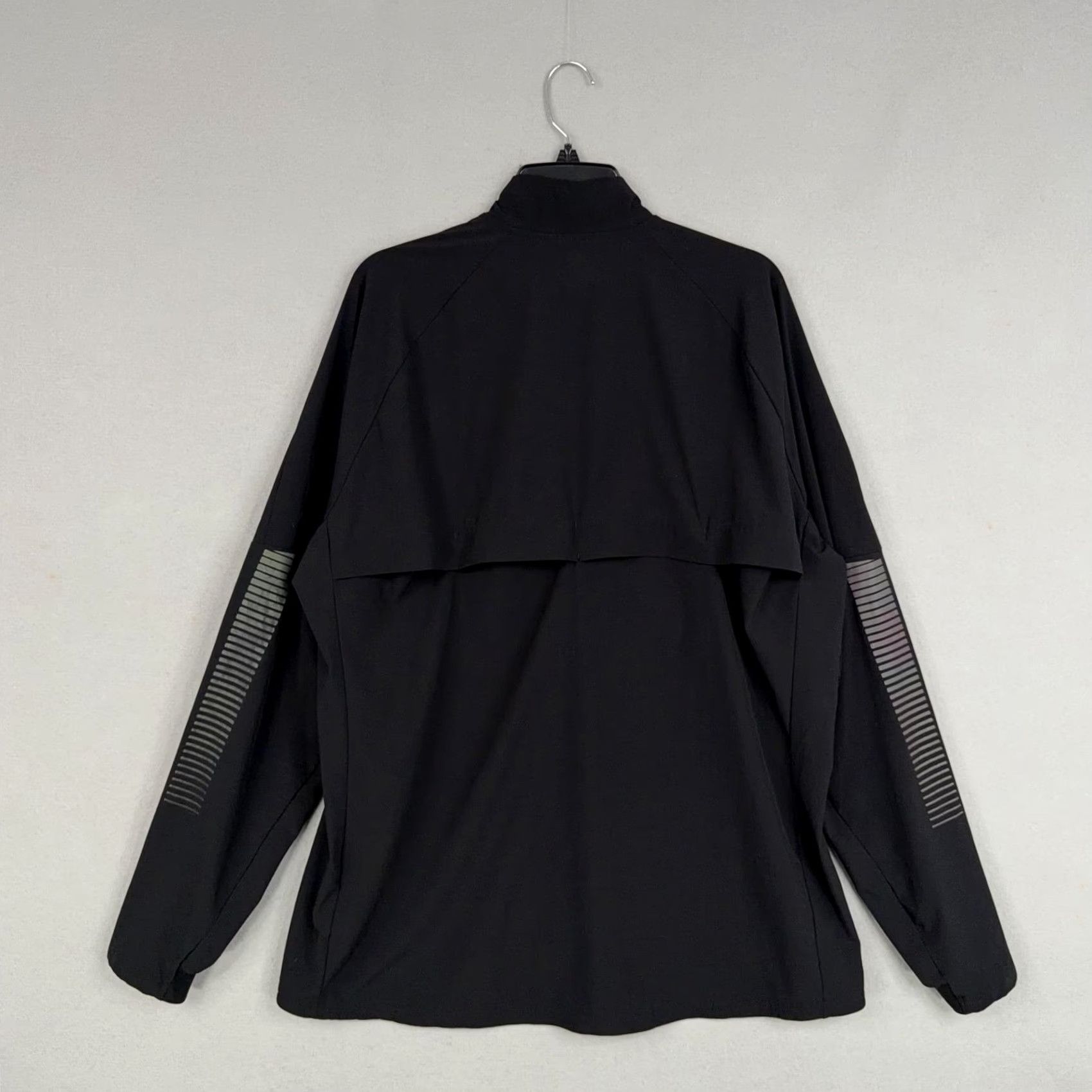 Adidas Adidas Jacket Mens XL Black Full Zip Lightweight Reflective Athletic Running Windbreaker Mens Size US XL / EU 56 / 4 - 7 Thumbnail