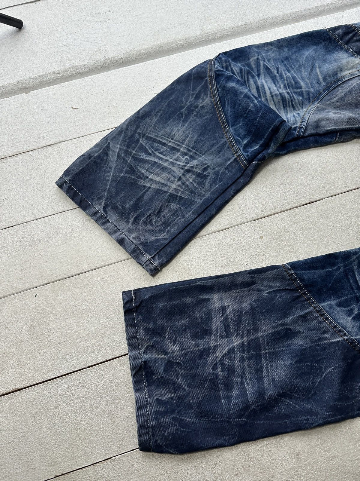 Japanese Brand 🚨Japanese Cosmo Lupo Baggy Distressed Opium Punk Jeans Owens Size US 34 / EU 50 - 14 Thumbnail
