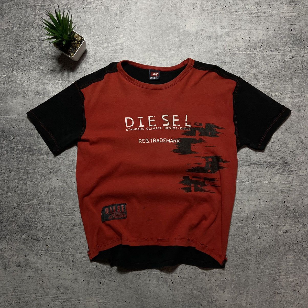 Diesel × Vintage 📌 Crazy Vintage Diesel Custom Patchwork Tee Size US L / EU 52-54 / 3 - 1 Thumbnail