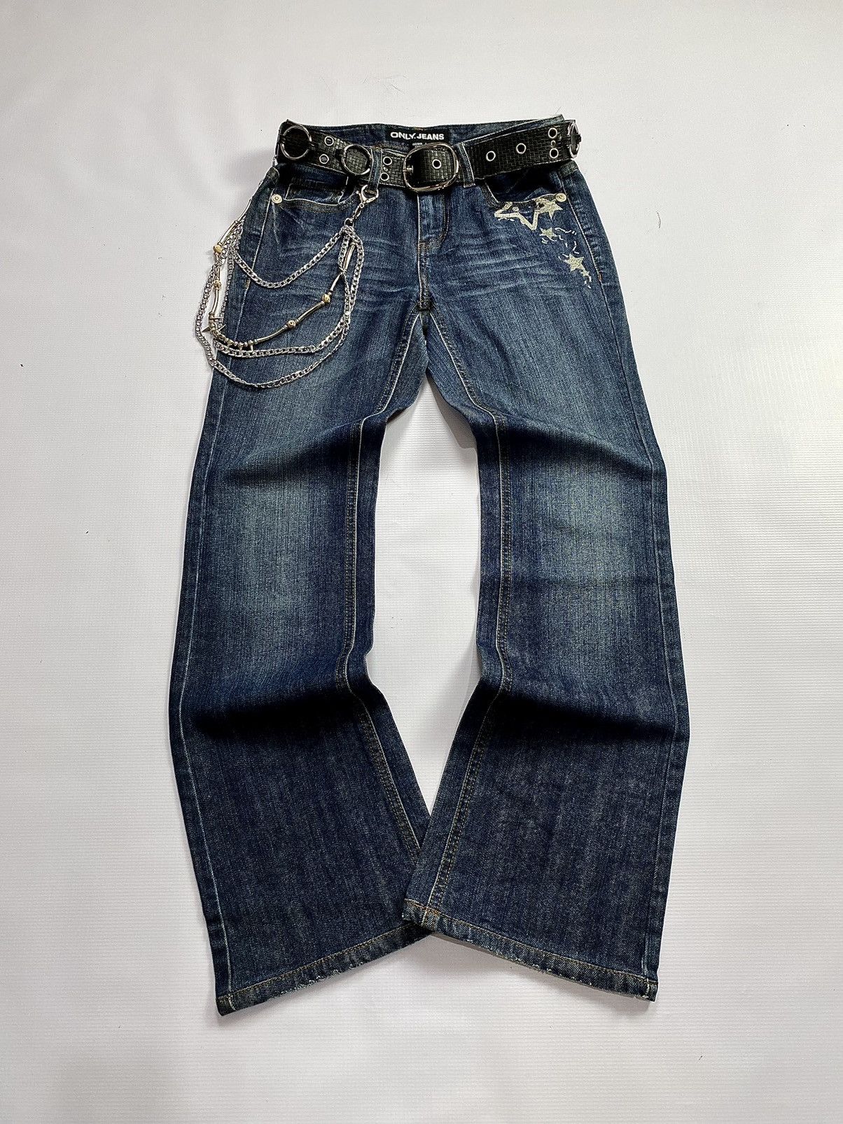 If Six Was Nine × Japanese Brand × Le Grande Bleu (L.G.B.) 2000s Only Jeans Washed Flare Pant Size US 30 / EU 46 - 1 Thumbnail