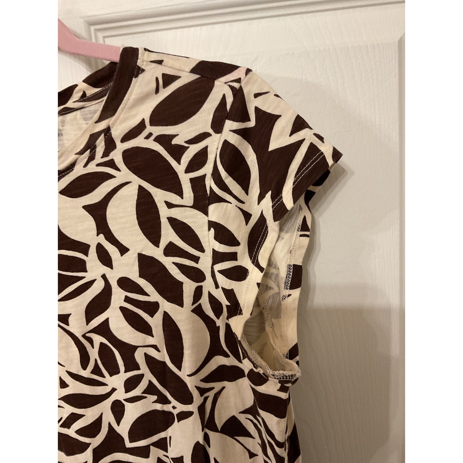 Sanctuary Sanctuary Carry on Cotton T-Shirt Dress Chocolate Stencil, L Size L / US 10 / IT 46 - 7 Thumbnail