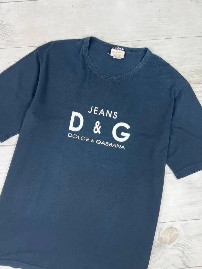 Dolce & Gabbana Vintage Dolce Gabbana Big Logo T Shirt Size US XL / EU 56 / 4 - 2 Thumbnail