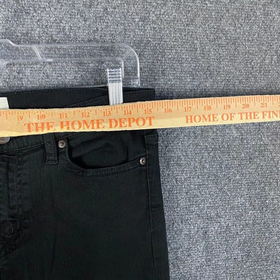 J.Crew J Crew Jeans Women's 29 Black Denim Toothpick Cotton Blend Size 29" - 3 Thumbnail
