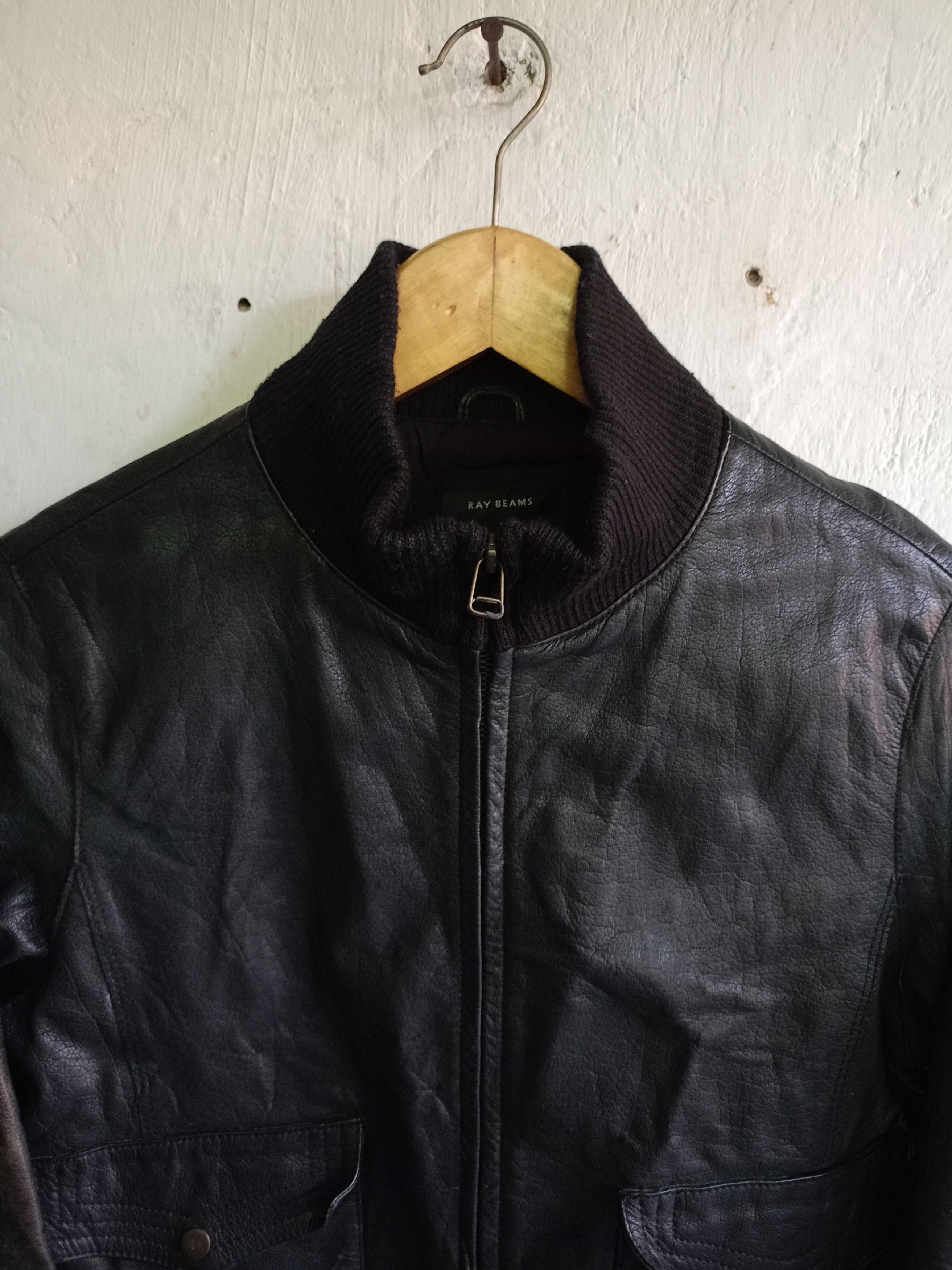 Beams Plus Ray Beams Leather Bomber jacket Size US S / EU 44-46 / 1 - 3 Thumbnail