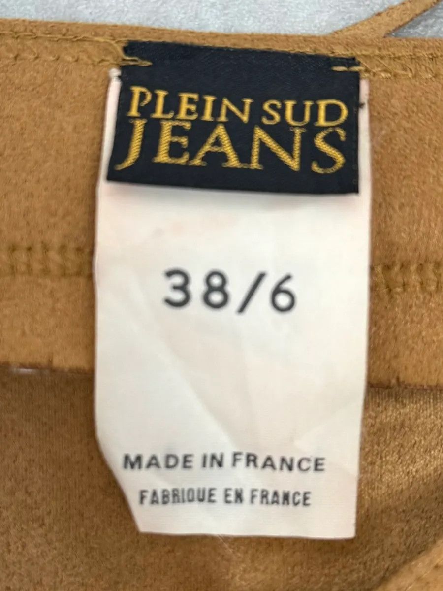 Vintage 2000s Plein Sud Camel Fringe Skirt Size 26" / US 2 / IT 38 - 7 Thumbnail