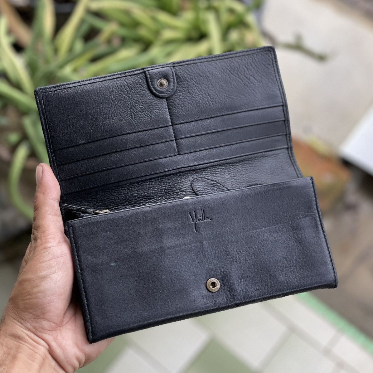 Leather Shilla Black Soft Leather Long Wallet Size ONE SIZE - 5 Thumbnail