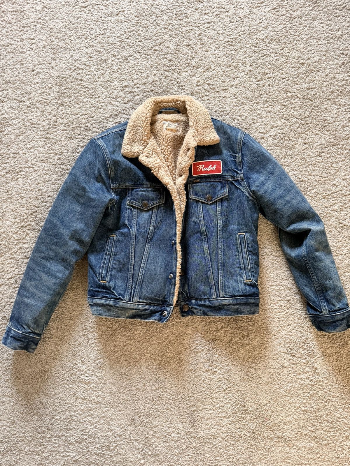 Polo Ralph Lauren Polo Ralph Lauren Denim Sherpa Jacket Size US S / EU 44-46 / 1 - 1 Thumbnail