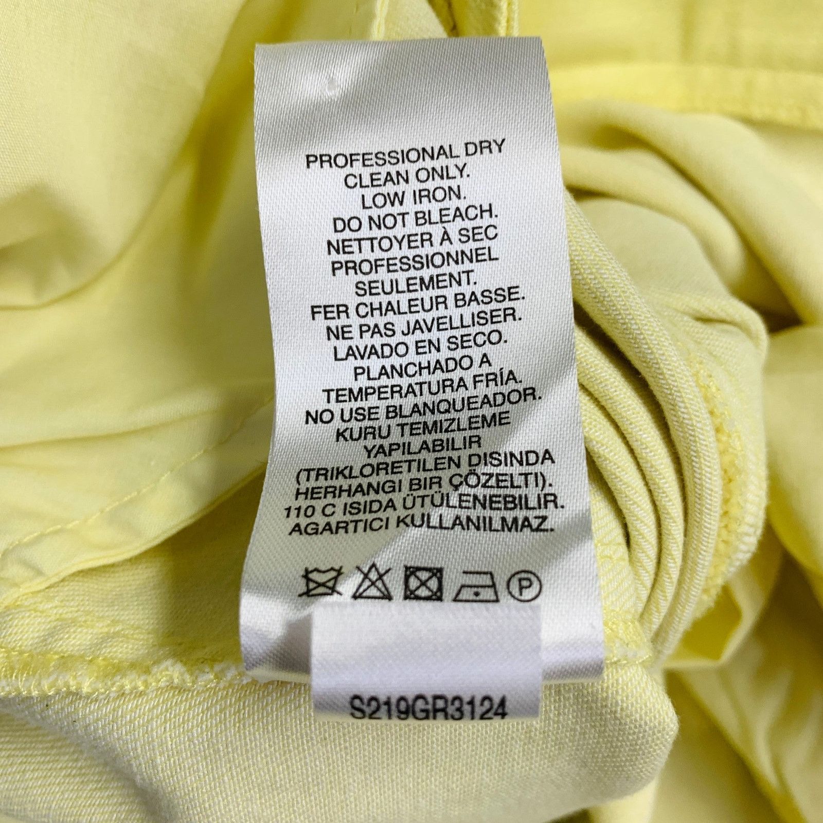 Tibi Yellow Cotton Straight Five Pocket Zip Fly Casual Pants Size 25" / US 0 / IT 36 - 5 Thumbnail