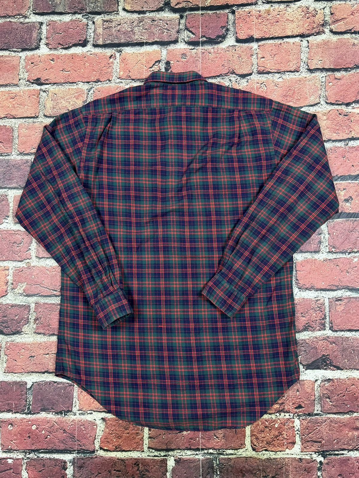 Polo Ralph Lauren Vintage Ralph Lauren Shirt Plaid Long Sleeve Button Up Size US M / EU 48-50 / 2 - 2 Thumbnail