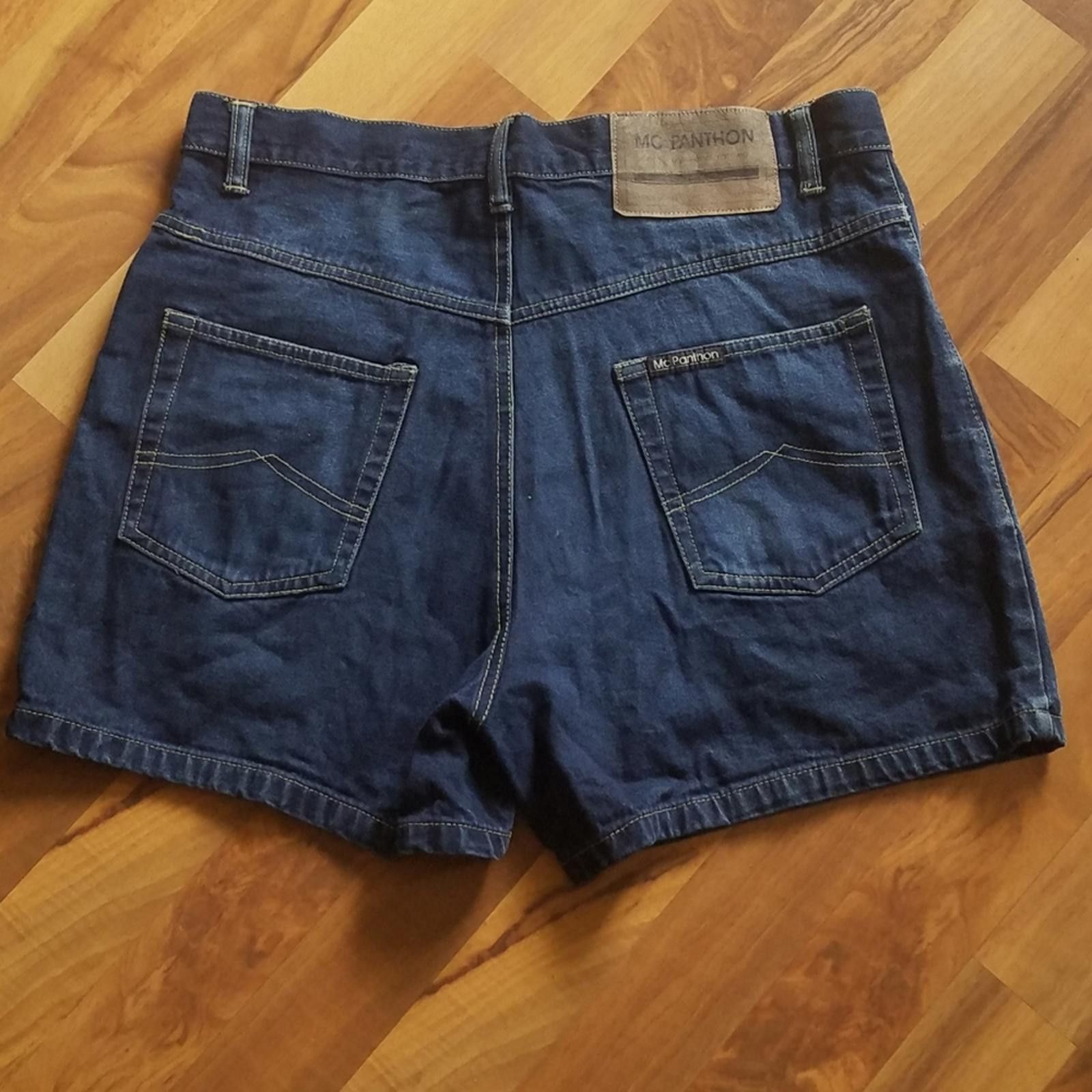 Designer Mc Panthon Denim Blue Women's Shorts Size 34 Size 34" / US 12 / IT 48 - 2 Thumbnail