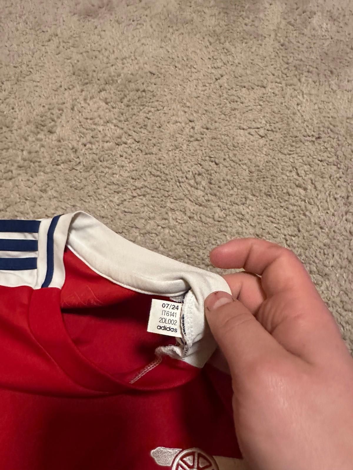 Adidas SAKA #7 Arsenal 2024/25 Home Football Shirt Soccer Jersey Size US L / EU 52-54 / 3 - 6 Thumbnail