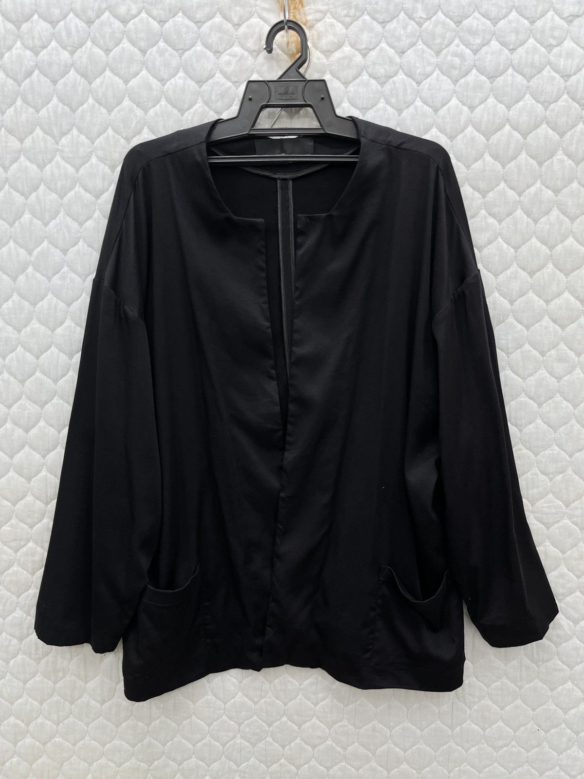 image of Steals Haider Ackermann Double Pocket Buttonless Cardigan in Black, Women's (Size Medium)