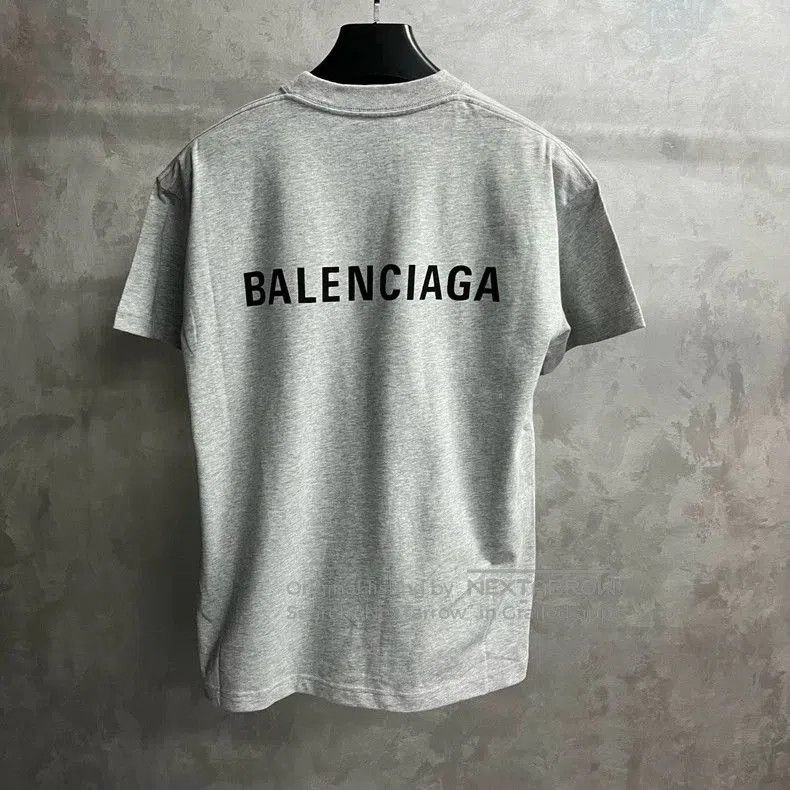 Balenciaga Balenciaga Gray Logo Print Short Sleeve T-shirt. Size US S / EU 44-46 / 1 - 2 Thumbnail