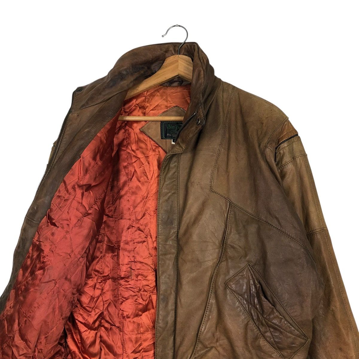 Japanese Brand 🔥VINTAGE LEATHER JACKET BOMBER SIN THUNG ISSEY MIYAKE Size US M / EU 48-50 / 2 - 14 Thumbnail