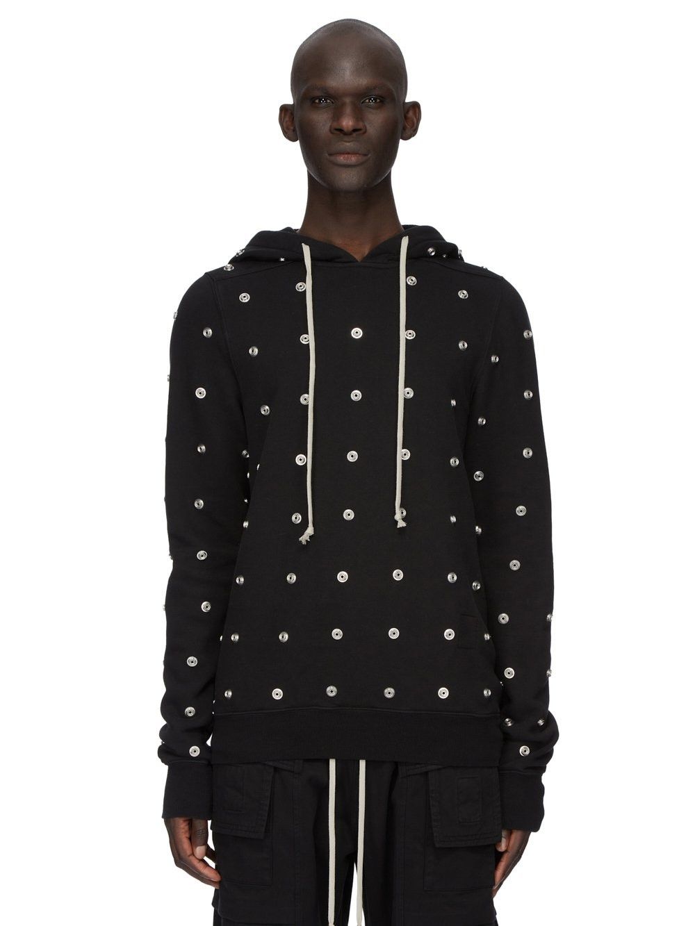 Rick Owens Drkshdw Granbury Organic Fleece Press Stud Button Hoodie SS24 Lido Size US S / EU 44-46 / 1 - 22 Thumbnail