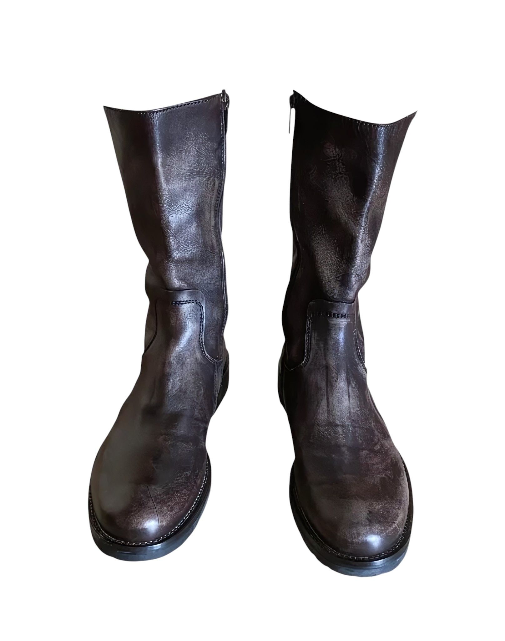 Roberto Cavalli COWBOY HIGH LEATHER BOOTS Size US 9 / EU 42 - 1 Thumbnail