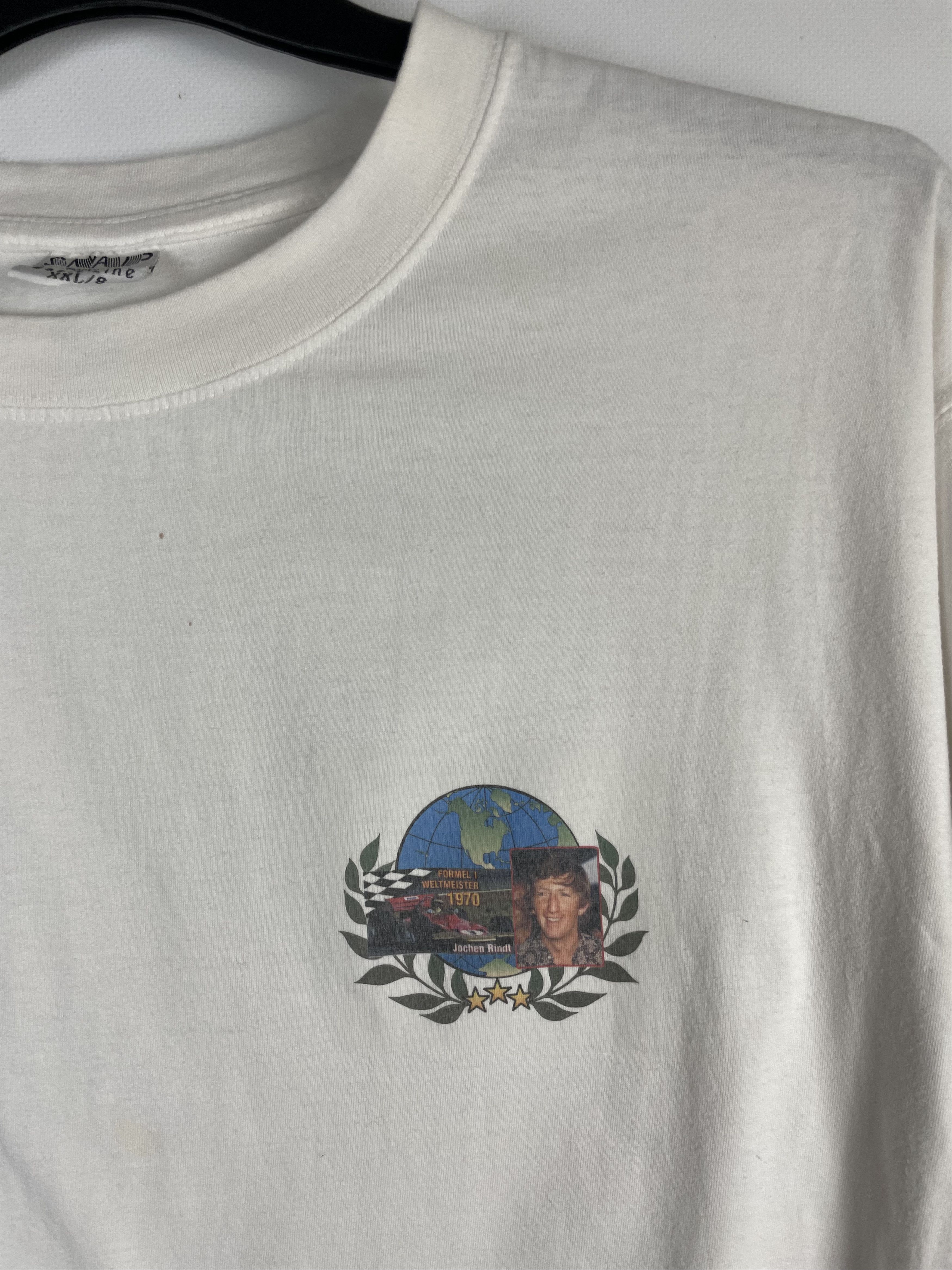 Formula 1 Vintage Jochen F1 White Tee Size US XXL / EU 58 / 5 - 4 Thumbnail