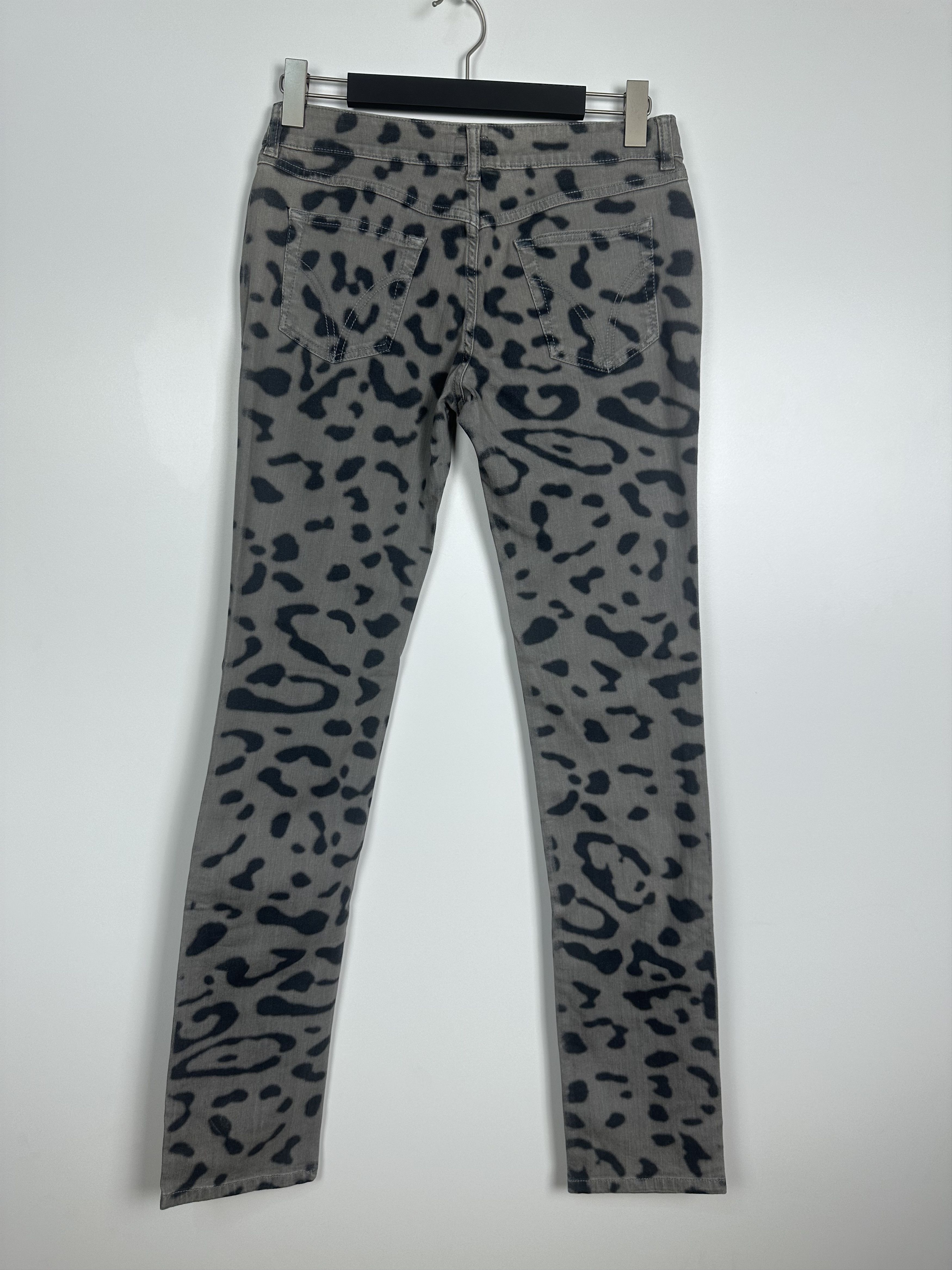 Dolce & Gabbana × Grailed Dolce Gabbana Leopard Jeans Women Size 29 Gray Size 29" - 4 Thumbnail