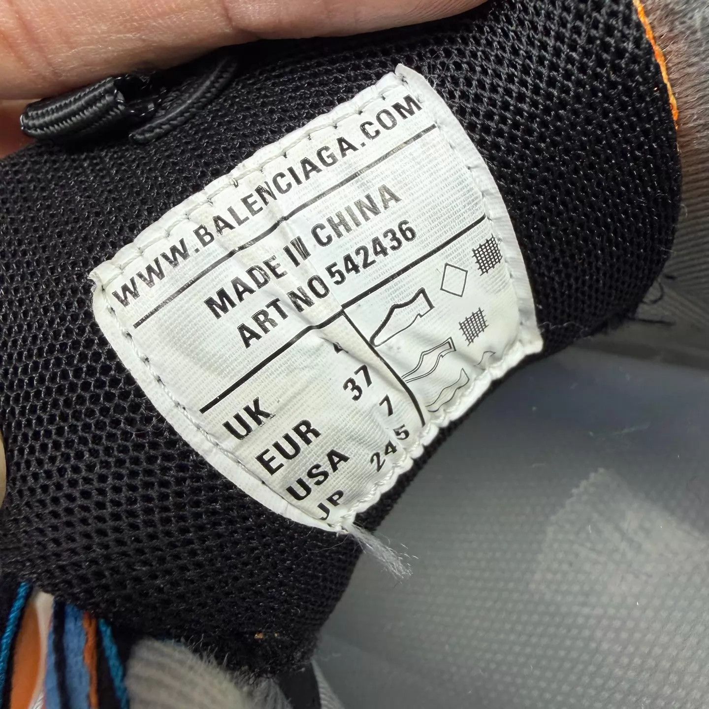 Balenciaga Balenciaga Track White Blue Orange 37 EU 99 New Size US 6.5 / IT 36.5 - 8 Thumbnail