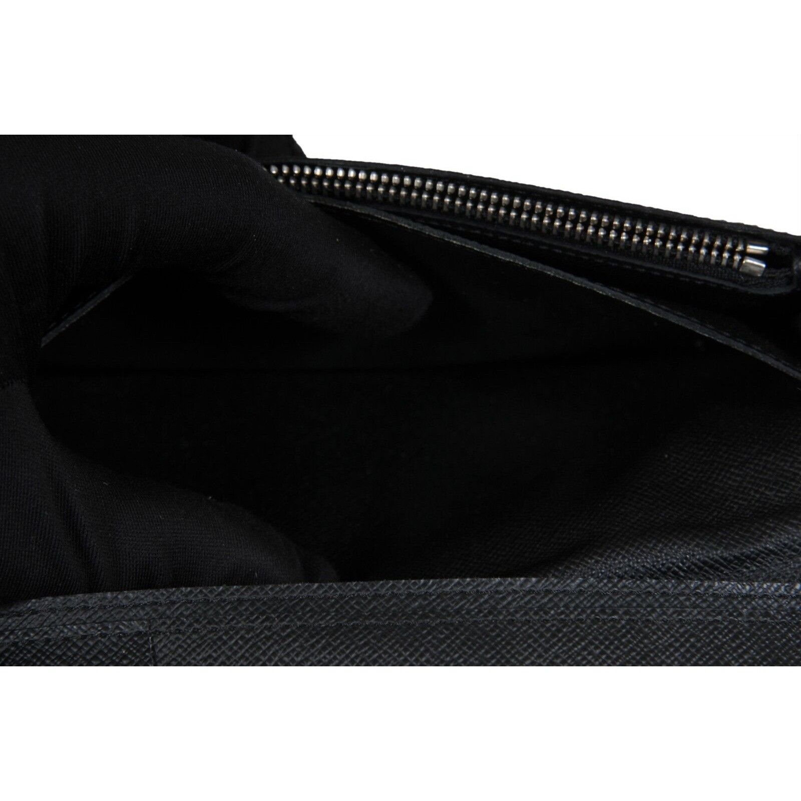 Louis Vuitton Brazza Long Wallet Black Damier Graphite 16 Canvas - 02347 Size ONE SIZE - 8 Thumbnail