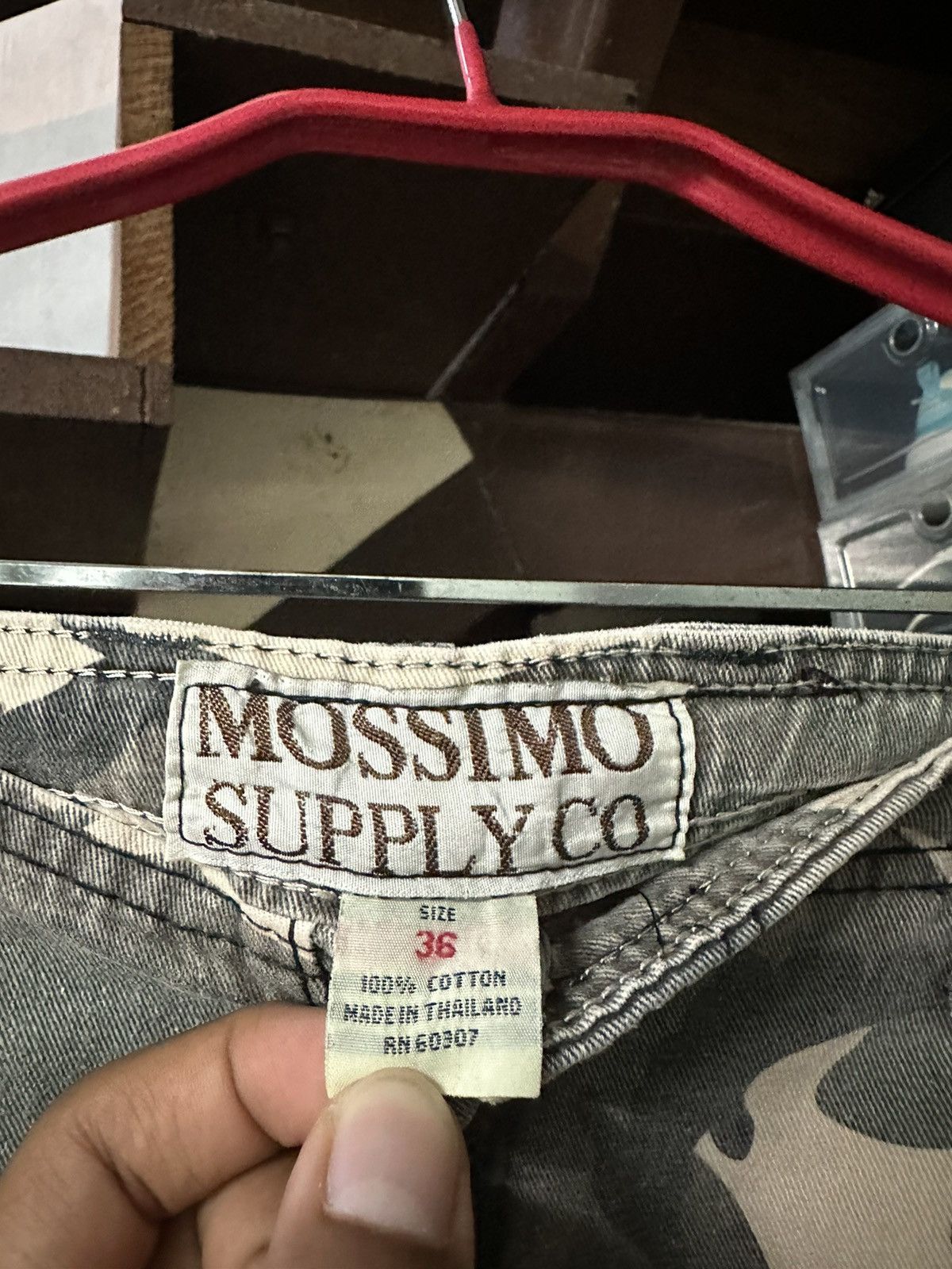 Vintage Vintage THRASHED Mossimo Supply Camo Cargo Pants Size US 34 / EU 50 - 8 Thumbnail