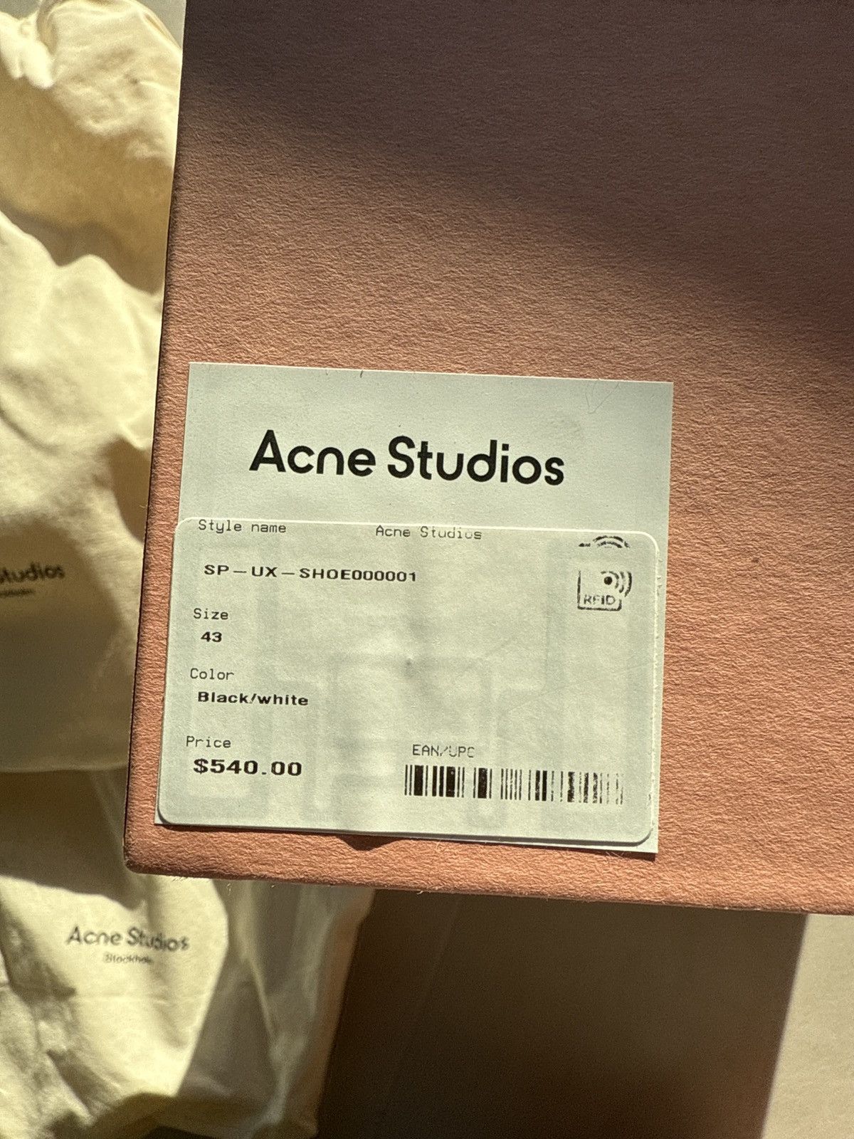 Acne Studios Acne Studios x Kappa SP-UX Lace Up black white low sneakers Size US 10 / EU 43 - 7 Thumbnail