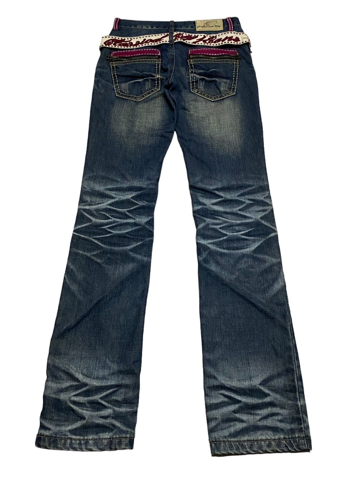 Le Grande Bleu (L.G.B.) Rare Design Vintage Japanese Brand Classic Elf Jeans 2000s Size US 30 / EU 46 - 2 Thumbnail