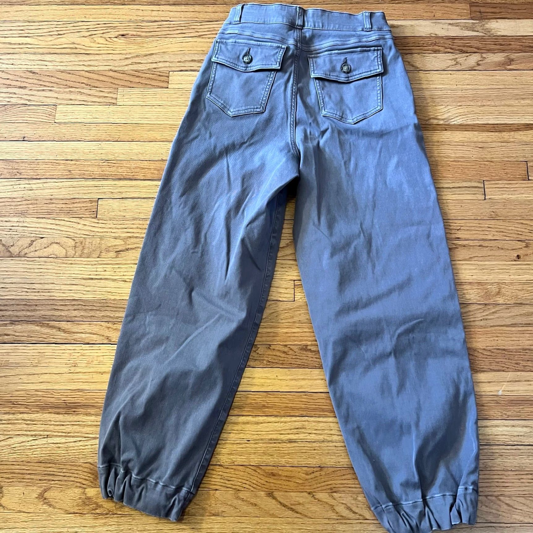 Spanx SPANX Pants Womens Medium Stretch Twill Cropped Wide Leg Khaki 20312R ** Purple M Regular Cropped Wide Leg Womens Pants Size 32" / US 10 / IT 46 - 4 Thumbnail