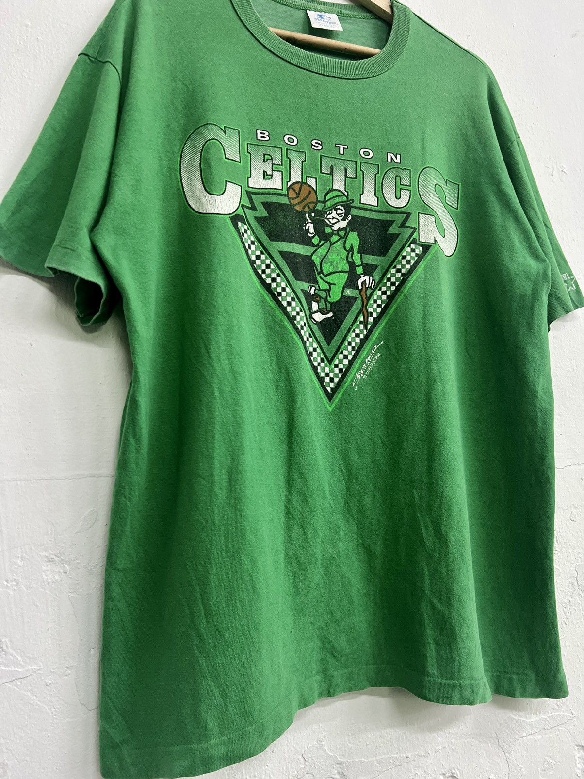 NBA × Starter × Vintage Vintage 90s Starter NBA Boston Celtics Tee Size US XL / EU 56 / 4 - 3 Thumbnail