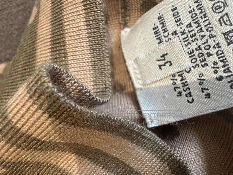 Hermes Hermes Gorgeous Bridle Milk Tea Color Full-hearted Knitted Size XXS / US 00 / IT 34 - 6 Thumbnail
